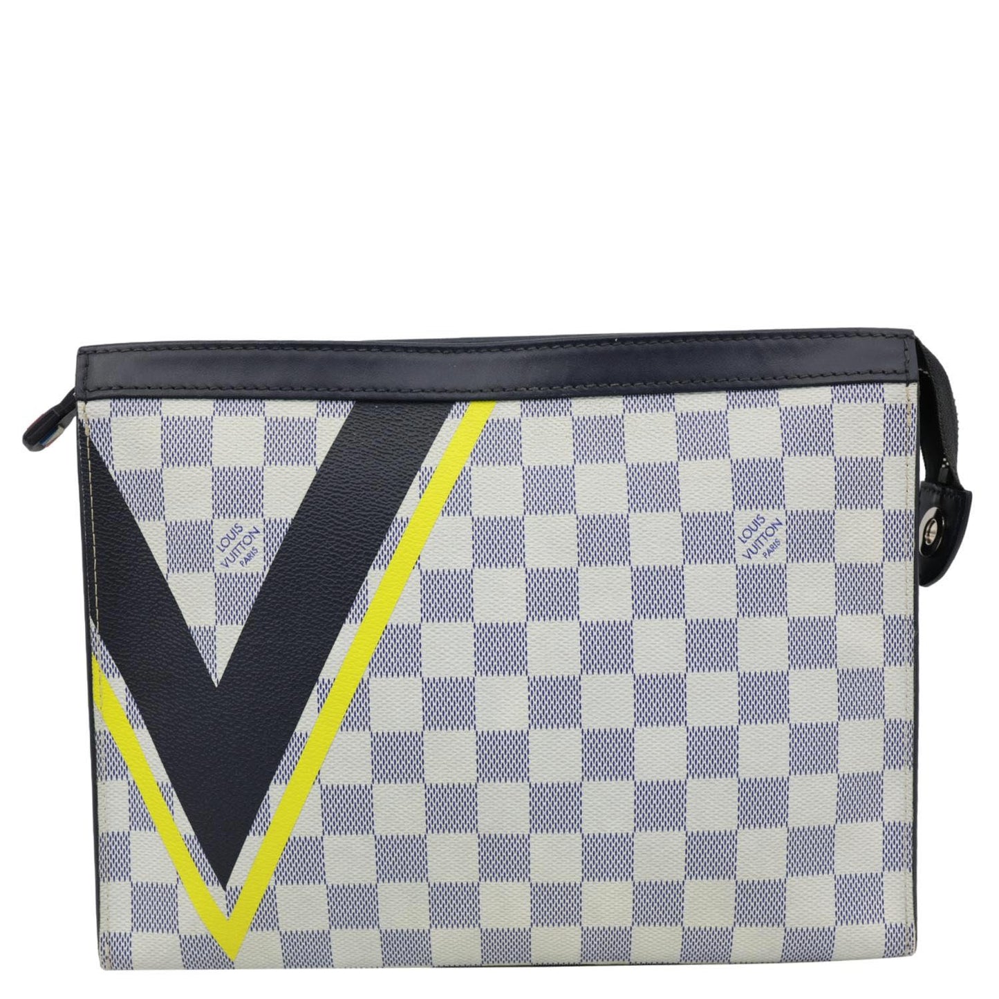 LOUIS VUITTON Voyage MM America s Cup Latitude Damier Azur Pouch White