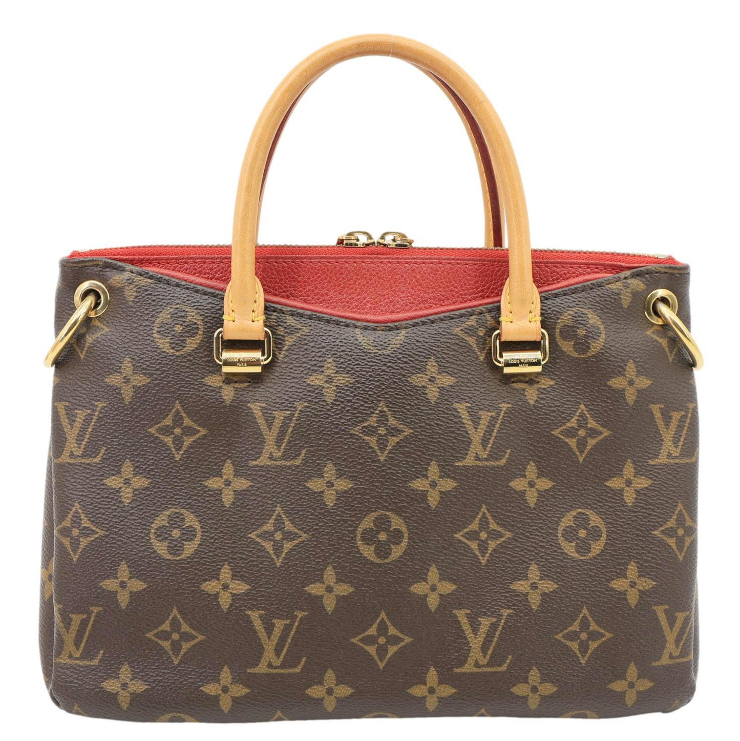 LOUIS VUITTON Pallas BB Monogram Canvas Shoulder Bag Brown
