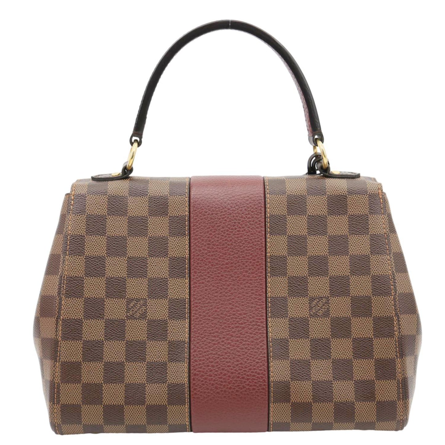 LOUIS VUITTON Bond Street MM Damier Ebene Satchel Bag Bordeaux
