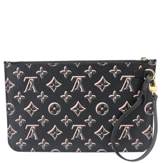 LOUIS VUITTON Fall For You Monogram Coated Canvas Wristlet Black