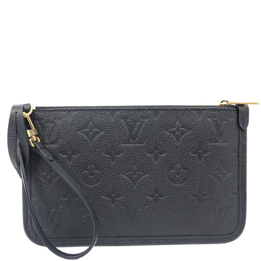 LOUIS VUITTON Empreinte Leather Wristlet Black