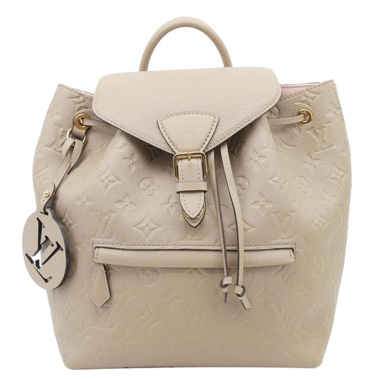 LOUIS VUITTON Montsouris PM Monogram Empreinte Backpack Tourterelle
