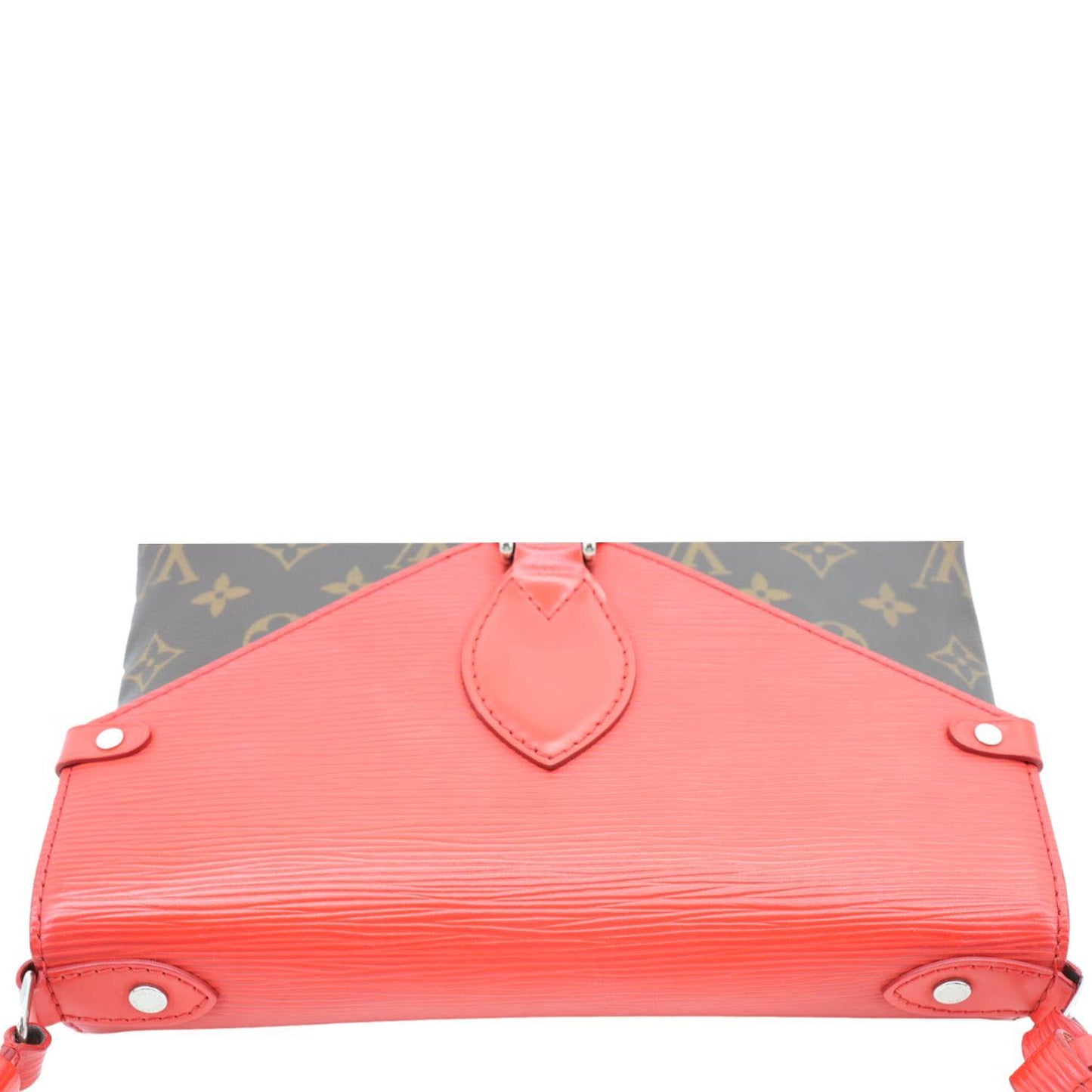 LOUIS VUITTON Saint Michel Monogram Epi Shoulder Bag Coquelicot