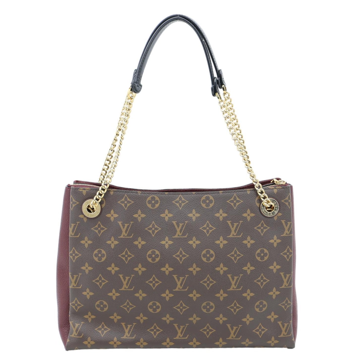 LOUIS VUITTON Surene MM Monogram Canvas Shoulder Bag Bordeaux