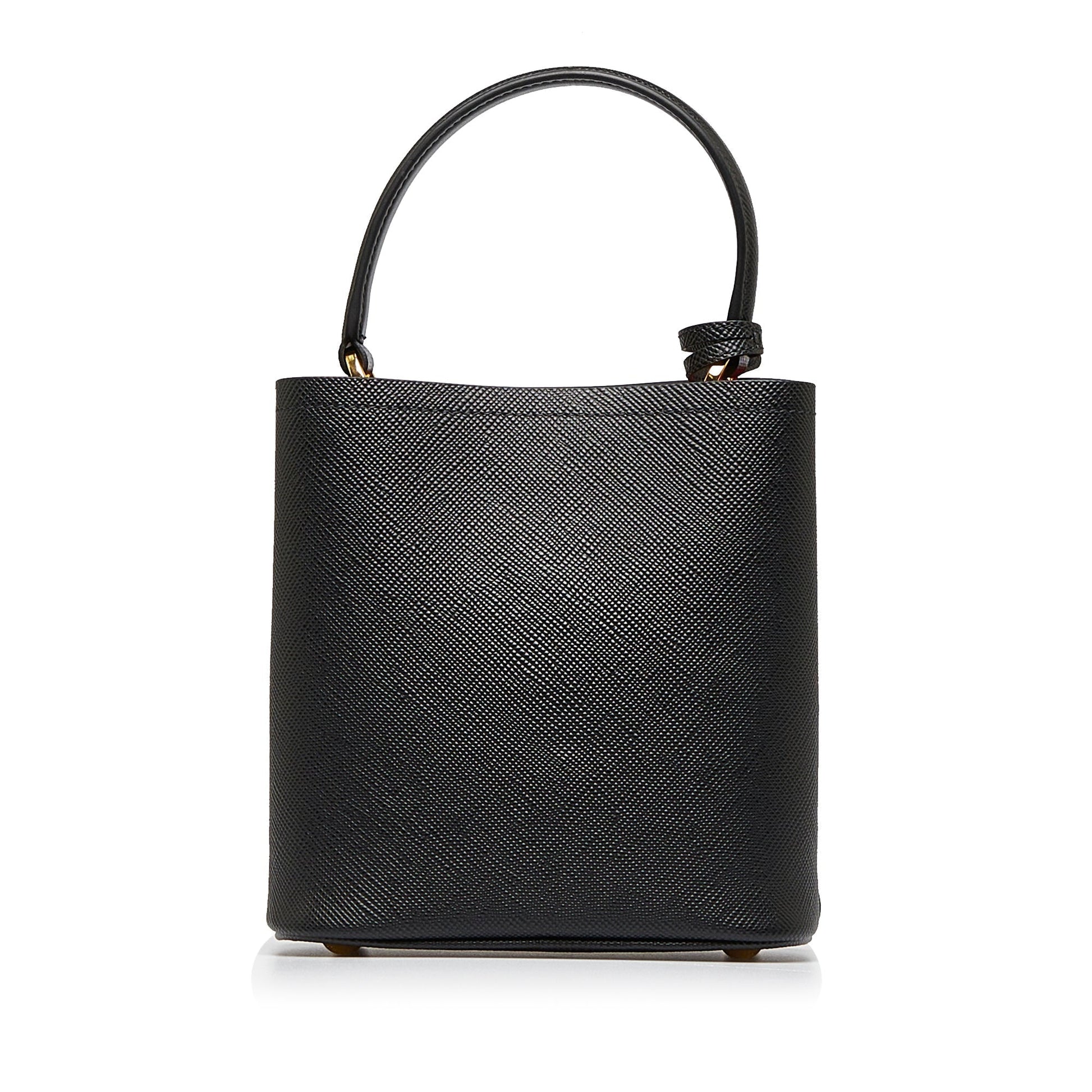 Prada Cuir Panier Bag Black Saffiano