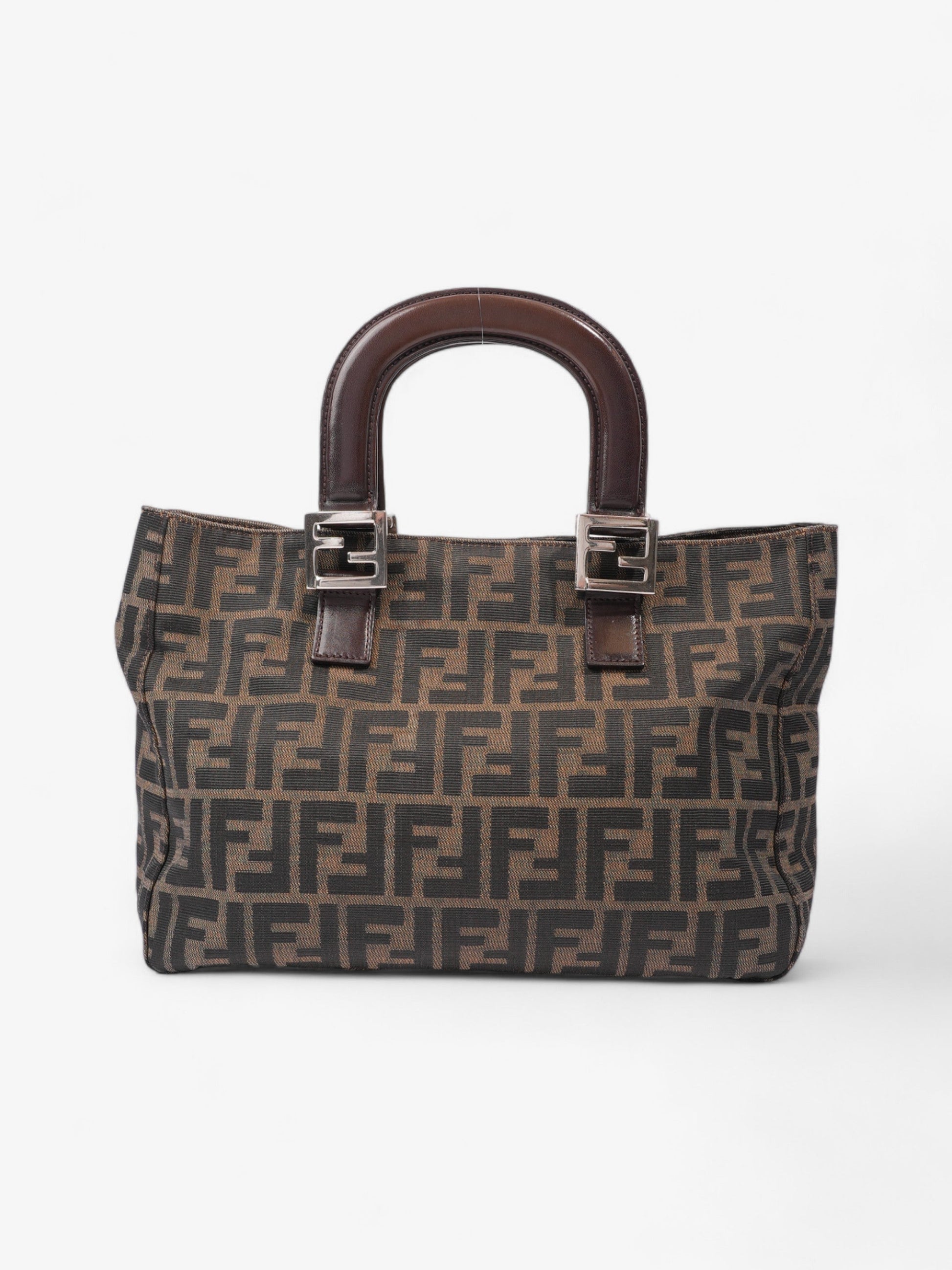 Fendi Zucchino Baguette Zucca / Black Canvas