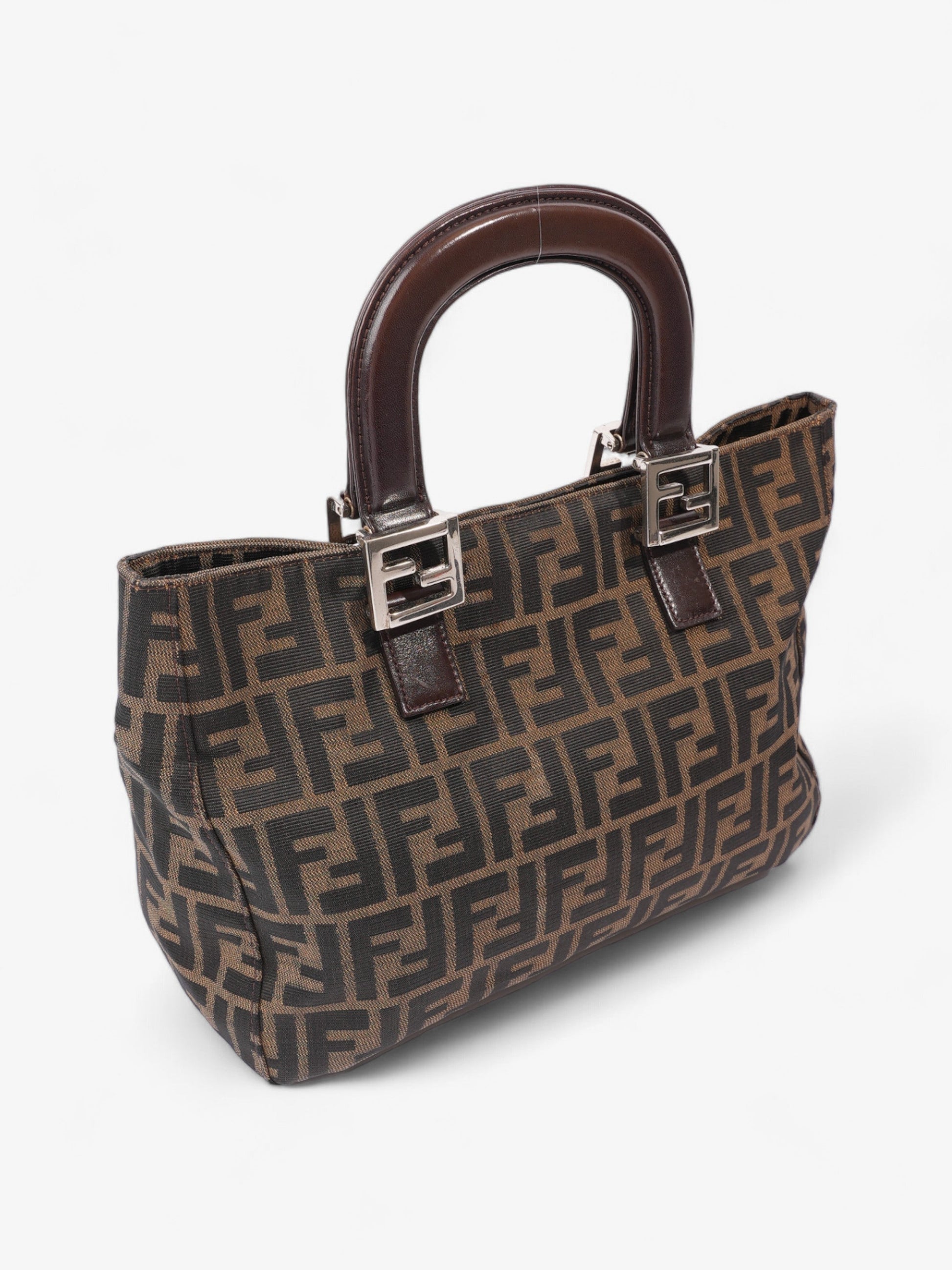 Fendi Zucchino Baguette Zucca / Black Canvas