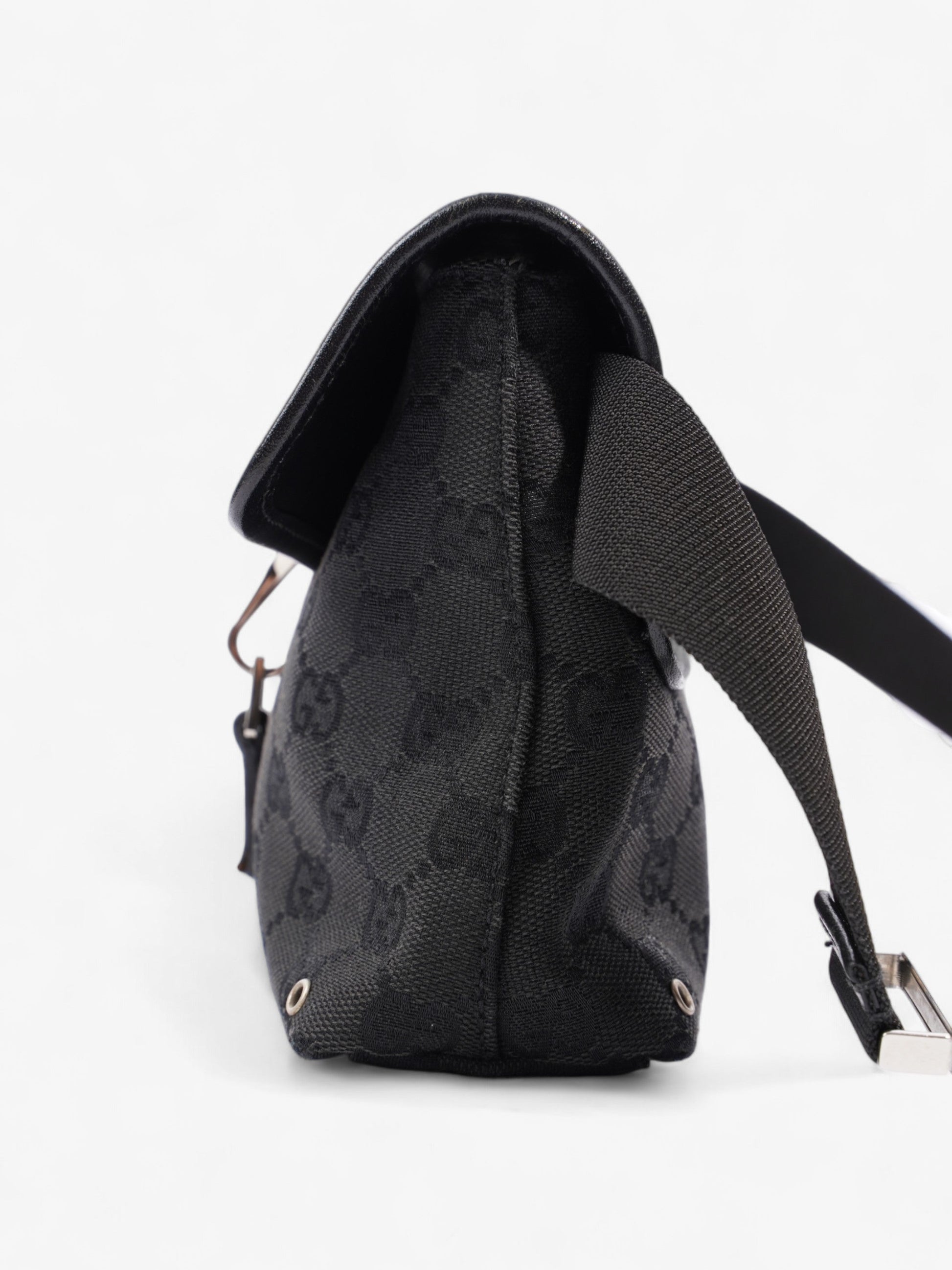 Gucci GG Jackie Belt Bag Black Canvas
