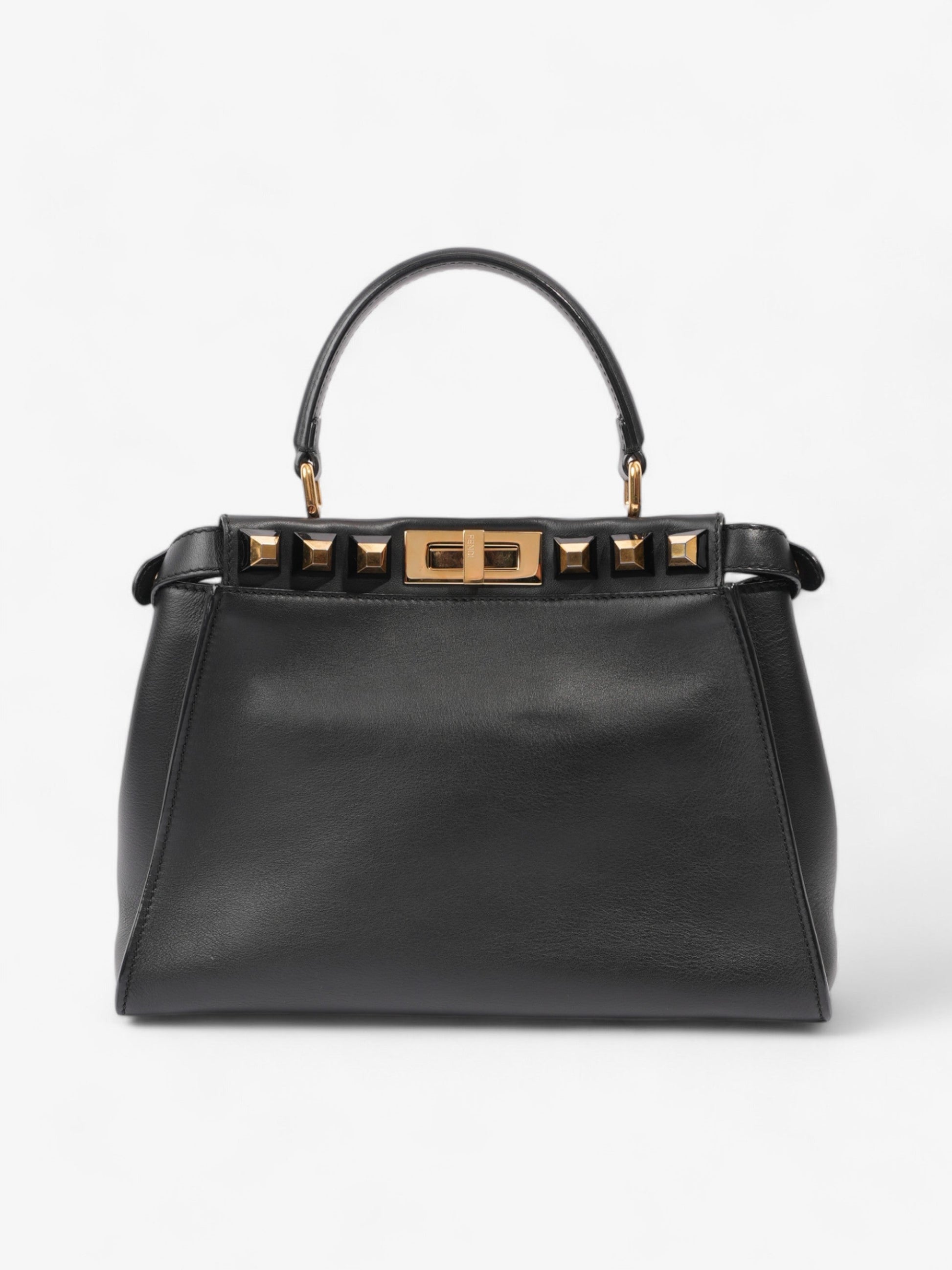 Fendi Baguette White Embossed Leather