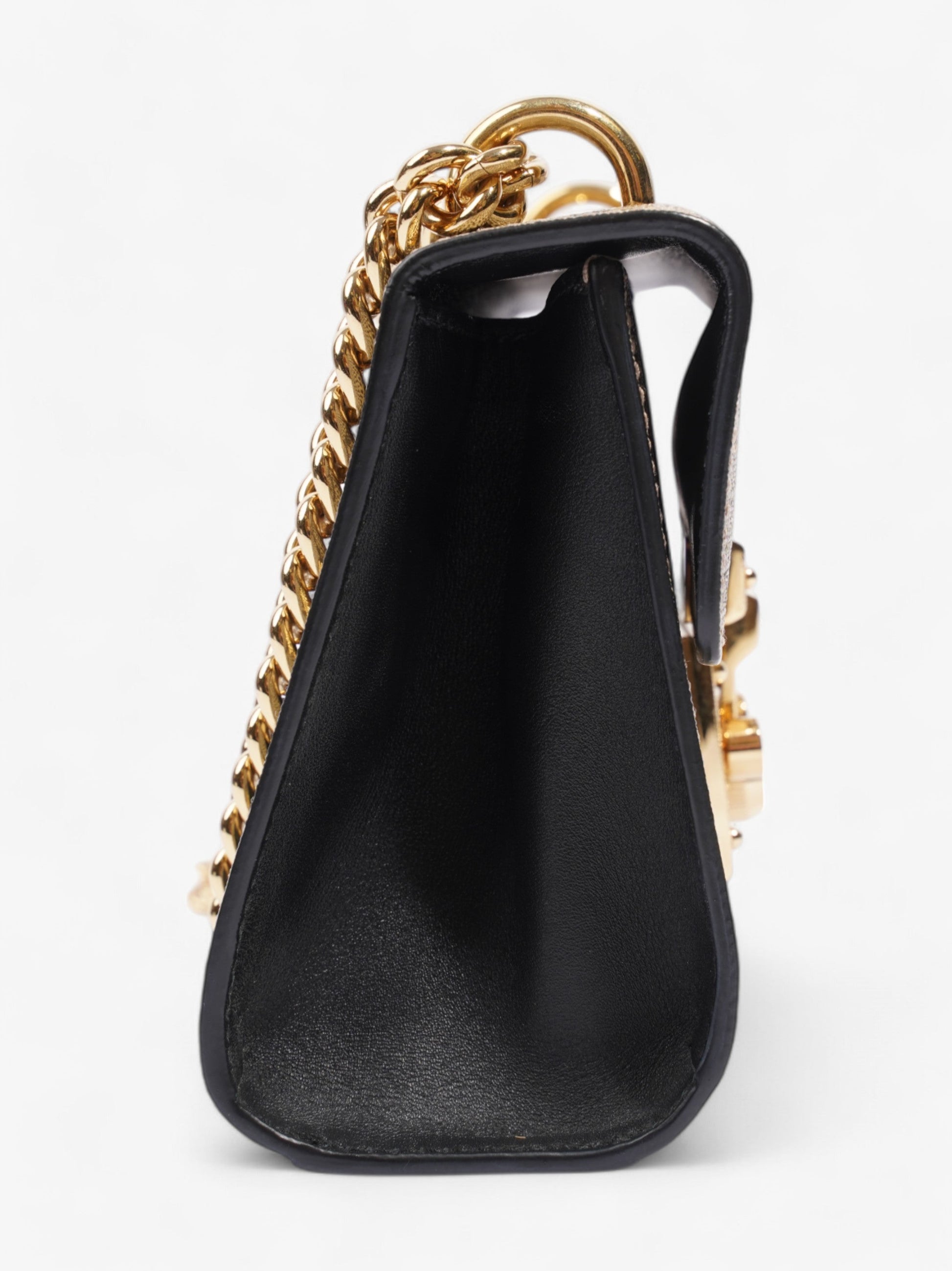 Gucci Padlock Bee Chain Shoulder Supreme Coated Canvas Small