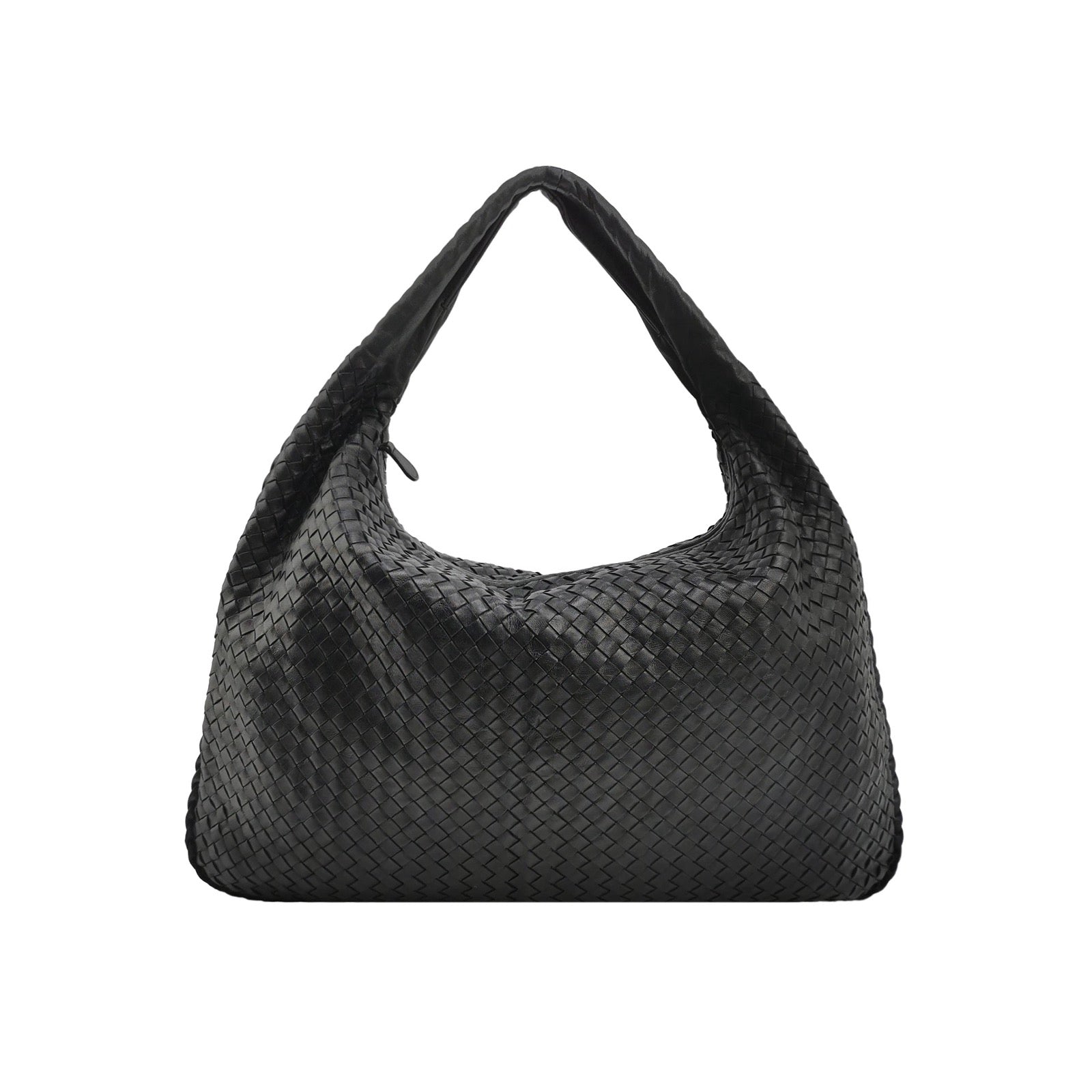 Bottega Veneta Veneta Hobo Maxi Black Leather 51cm
