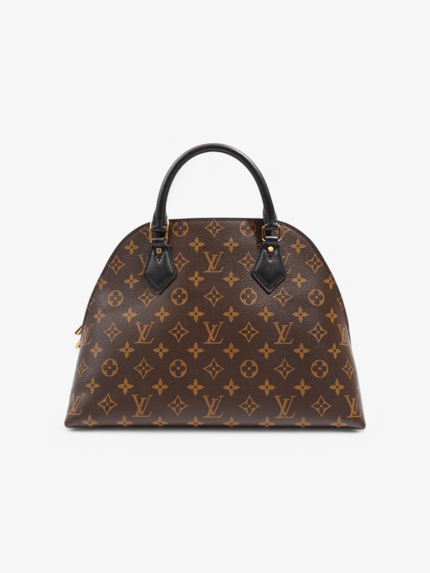 Louis Vuitton Alma Macassar 2 Way Monogram / Black Coated Canvas