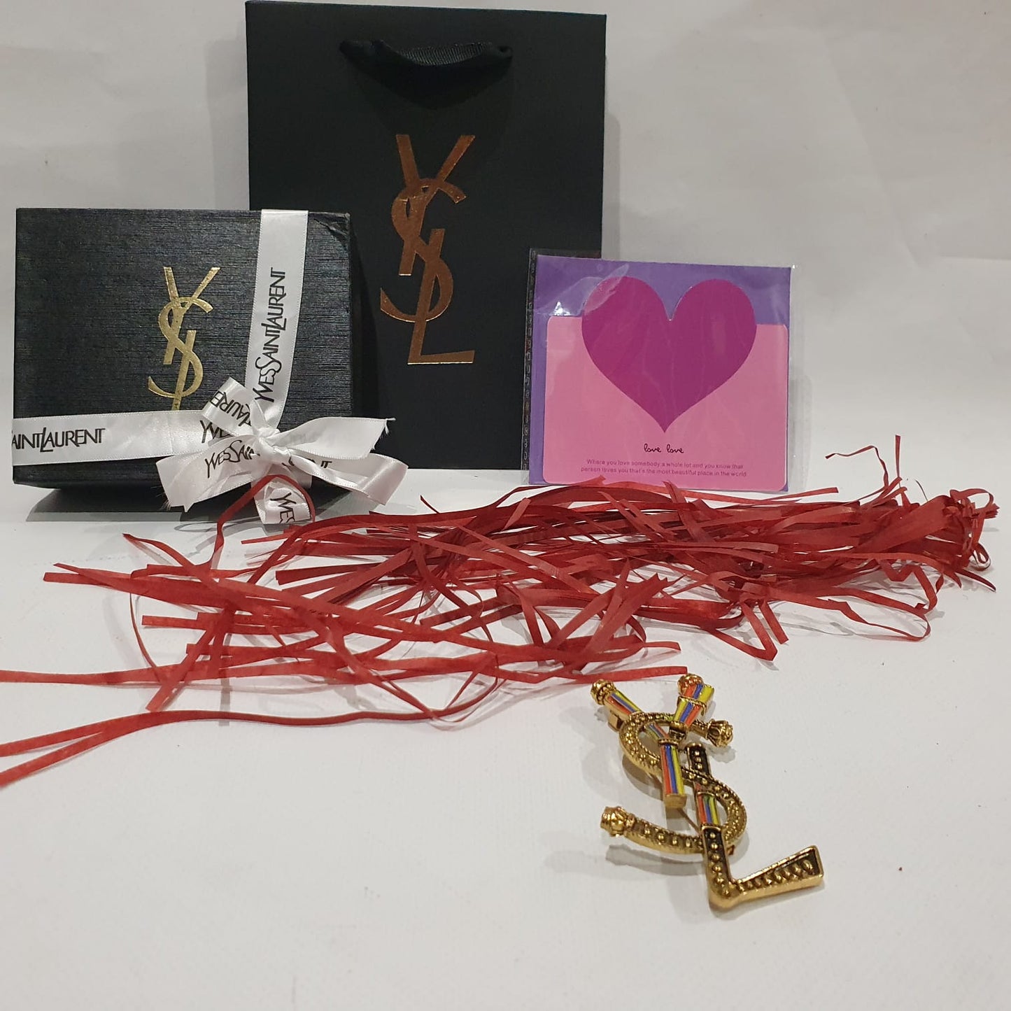 Yves Saint Laurent YSL Brooch Luxury Handbag