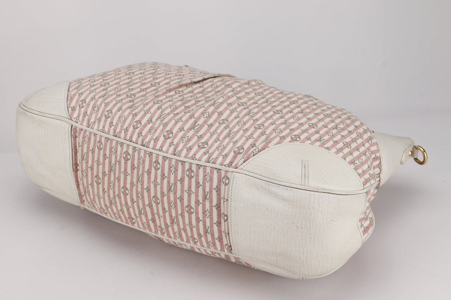 LOUIS VUITTON MINI LIN PINK CANVAS TWO WAY SHOULDER BAG, WITH STRAP & DUST COVER