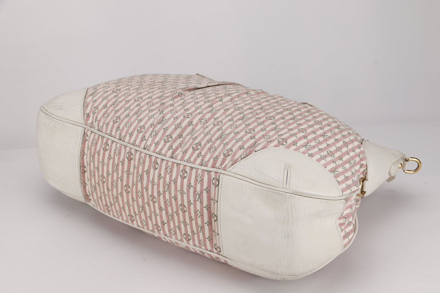 LOUIS VUITTON MINI LIN PINK CANVAS TWO WAY SHOULDER BAG, WITH STRAP & DUST COVER