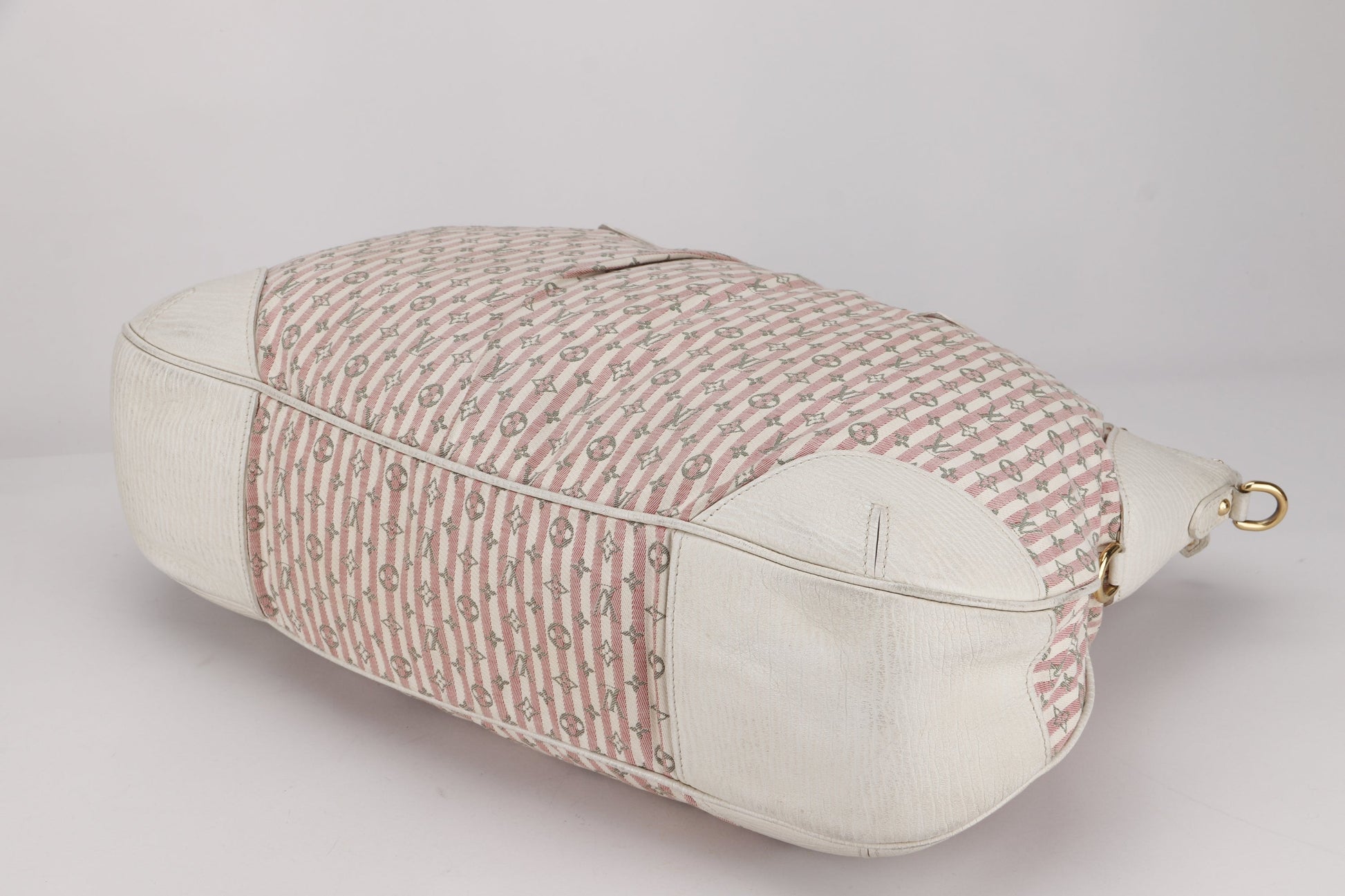 LOUIS VUITTON MINI LIN PINK CANVAS TWO WAY SHOULDER BAG, WITH STRAP & DUST COVER