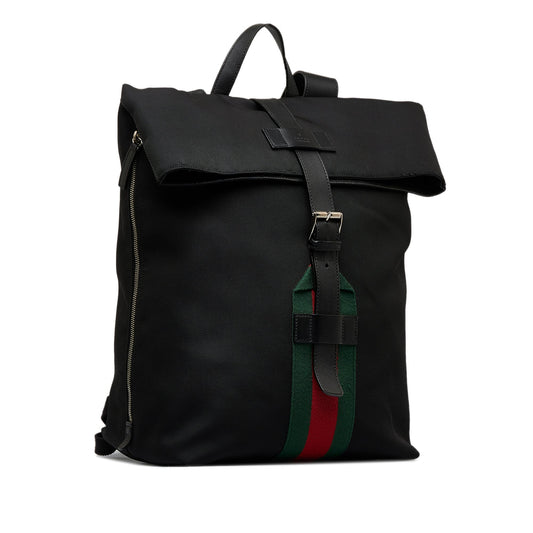 Gucci Canvas Top Handle Shoulder Bag