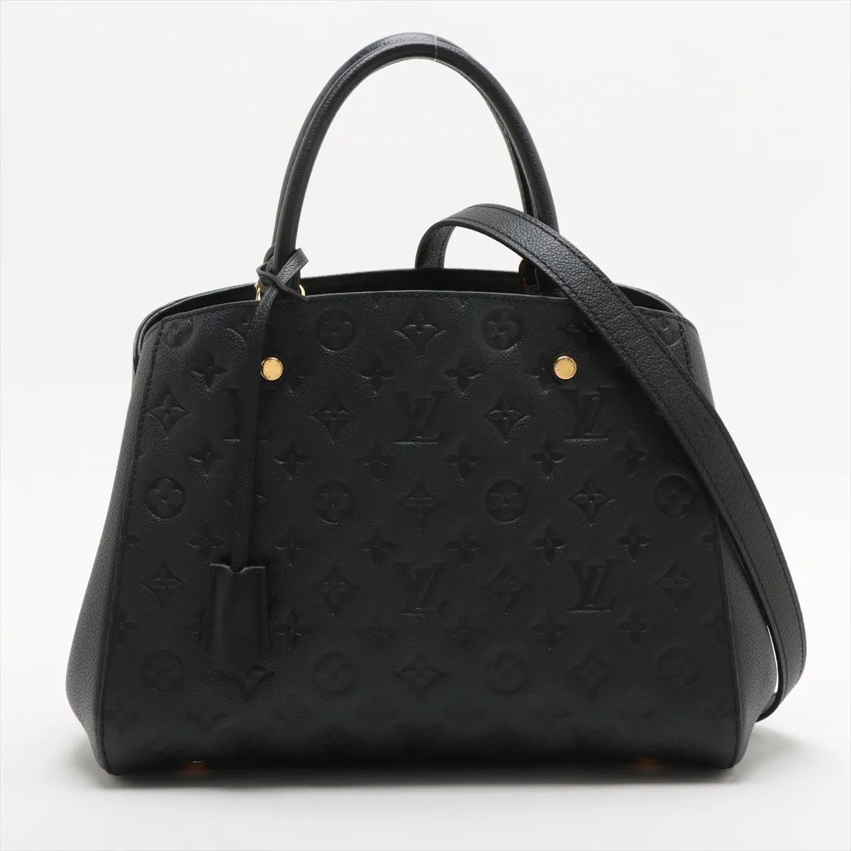 Louis Vuitton Noir Monogram Empreinte Leather Montaigne MM Clearance Sale