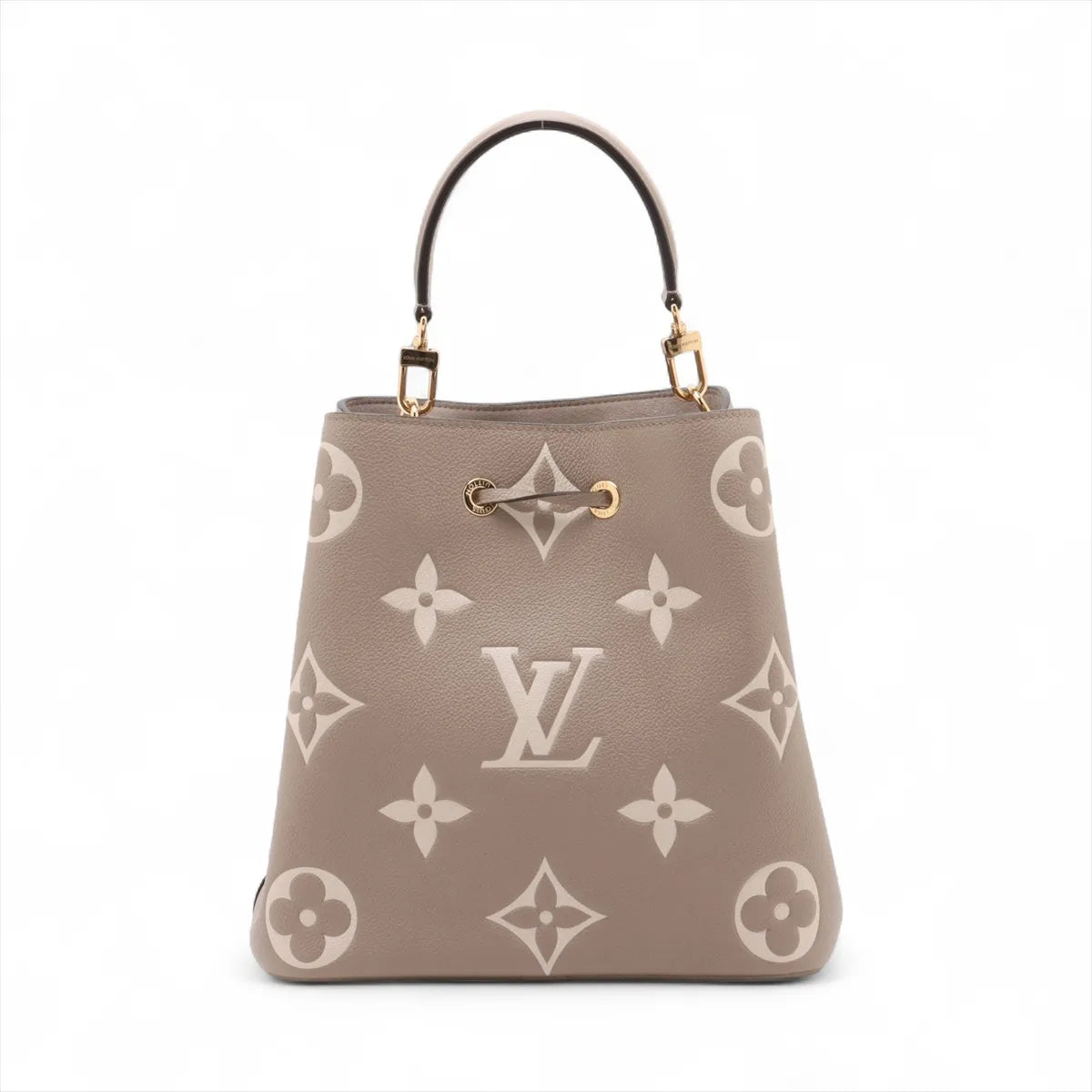 Louis Vuitton Tourterelle Bicolor Monogram Empreinte Leather Neonoe MM Clearance Sale
