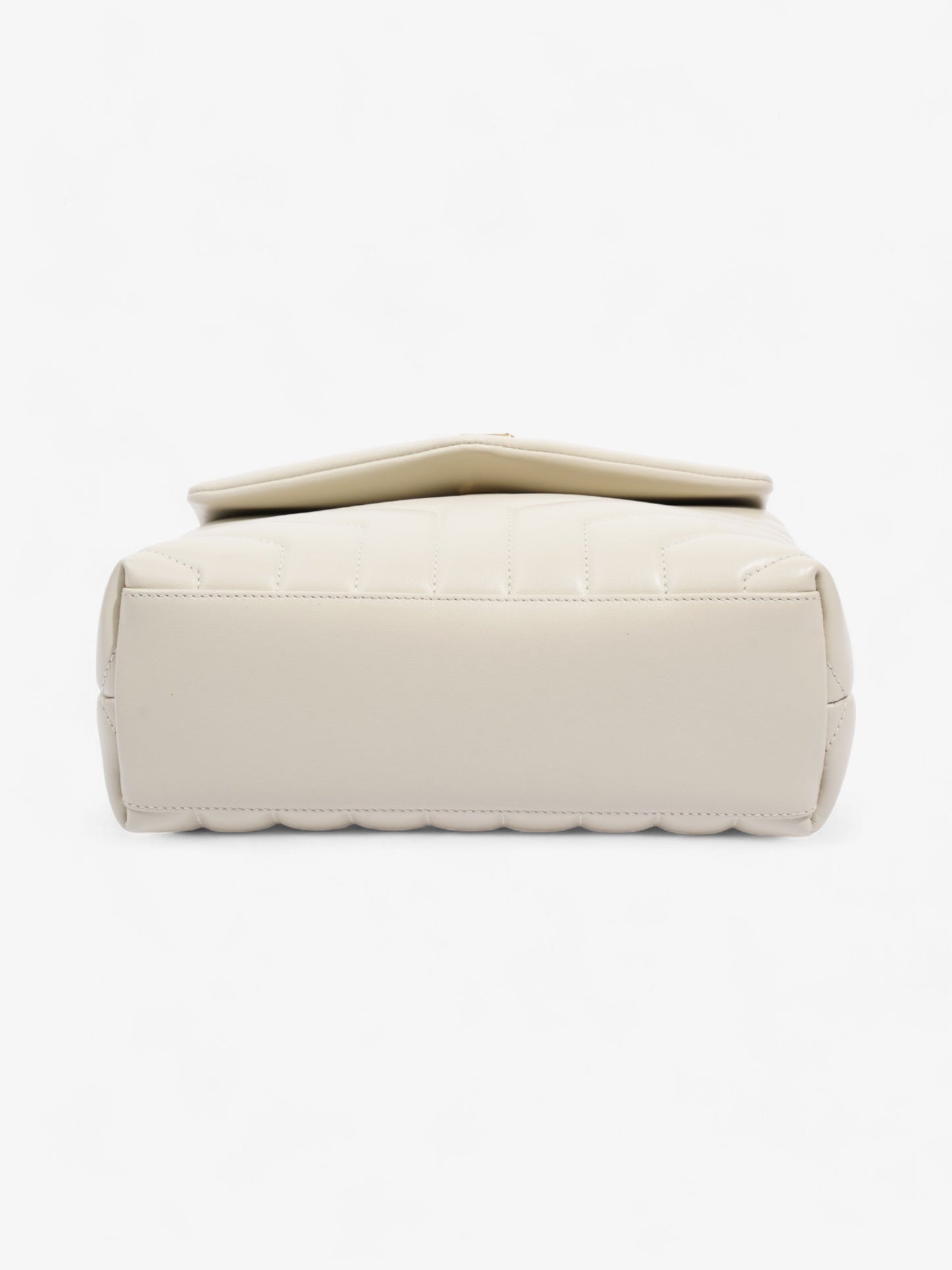 Saint Laurent LouLou Blanc Calfskin Leather Small