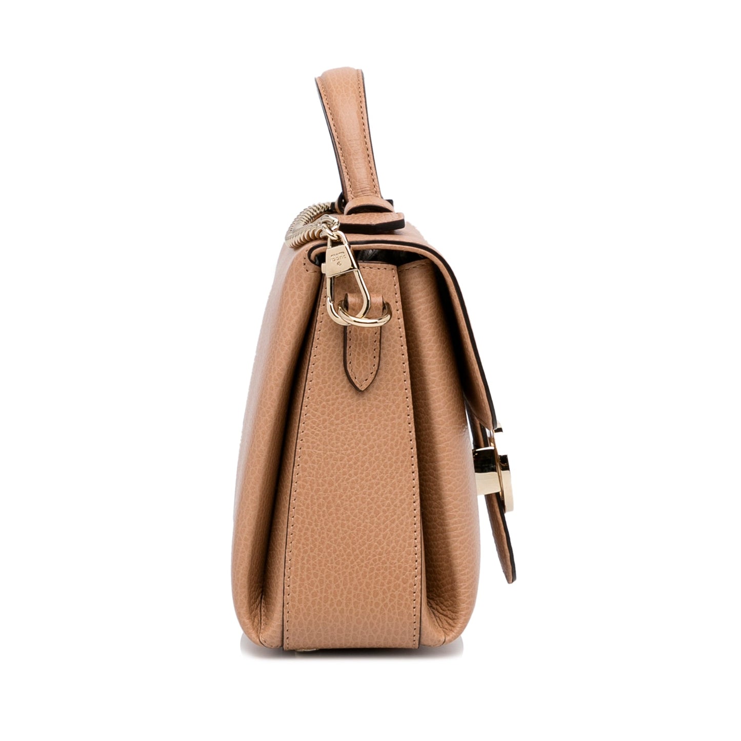 Gucci Interlocking G Brown Leather Calfskin Crossbody