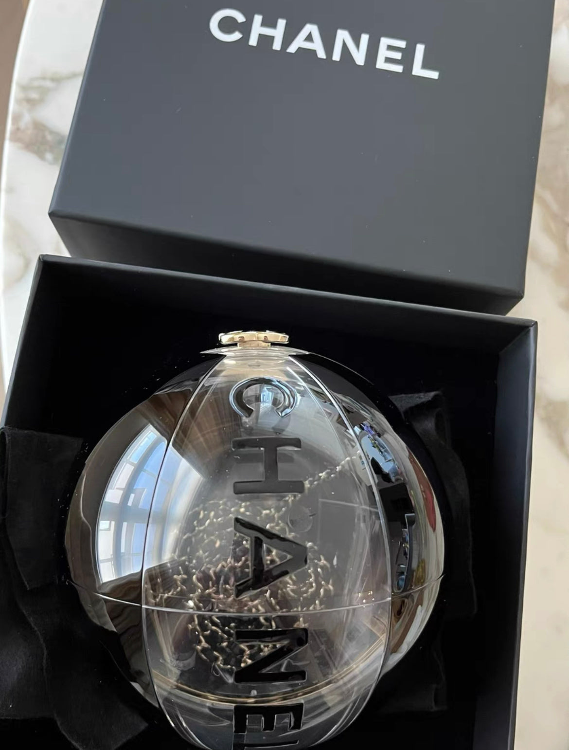 Chanel 2019 Black Beach Ball MinaudiÃ¨re Clutch Bag
