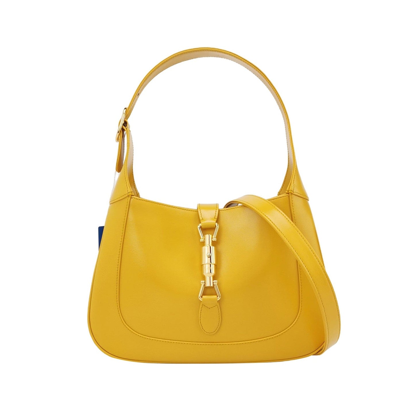 Gucci Jackie 1961 Yellow Leather Bag Small Shoulder Bag With Strap
