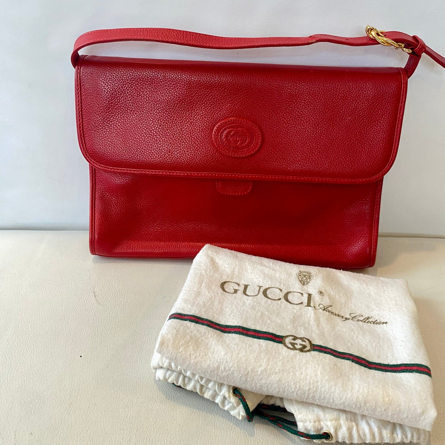 Gucci Leather Shoulder Bag Style 17