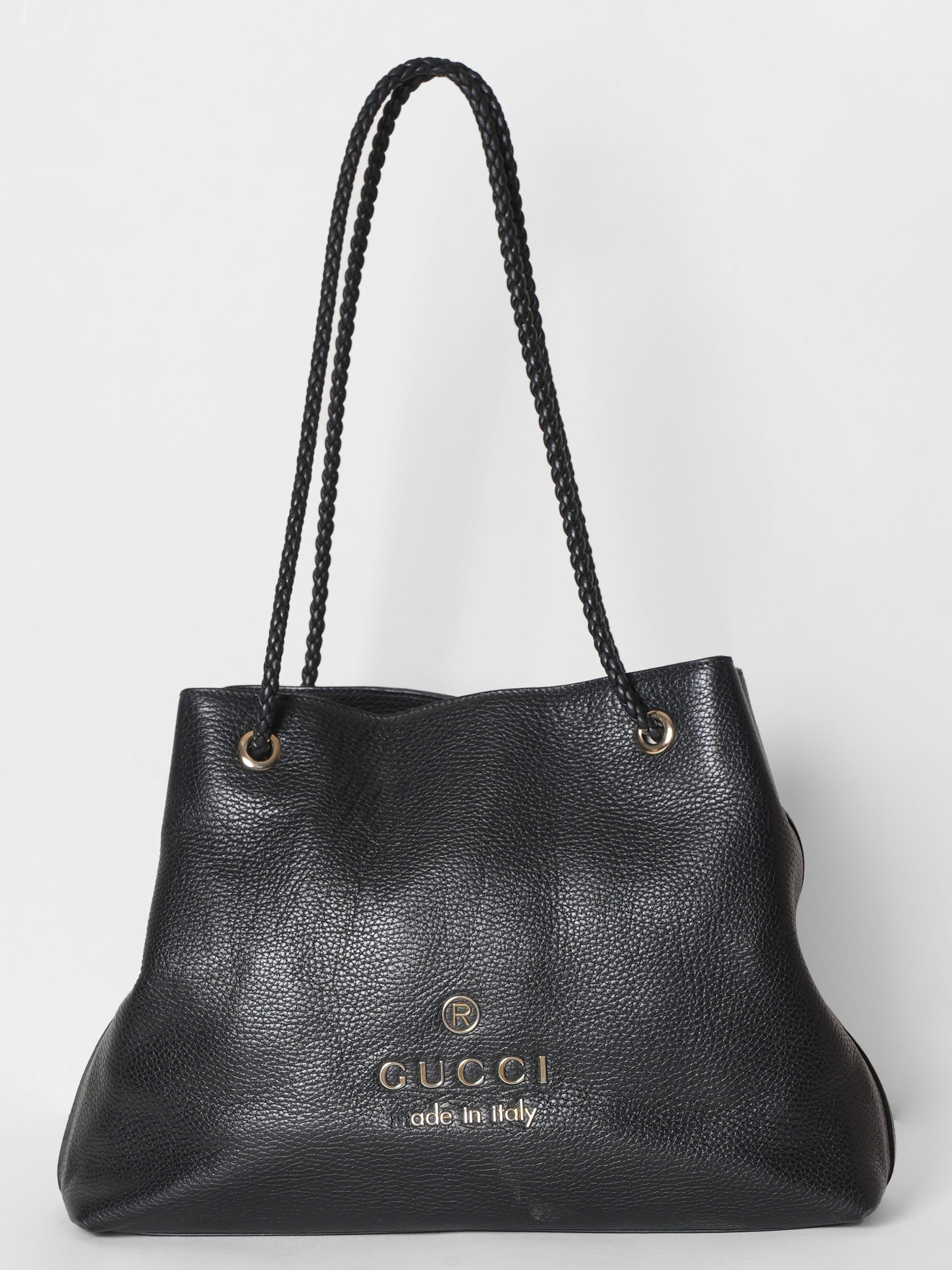 Gucci Lou Leather Top Handle Tote