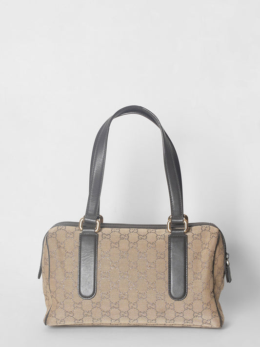 Gucci Lou Leather Top Handle Shoulder Bag