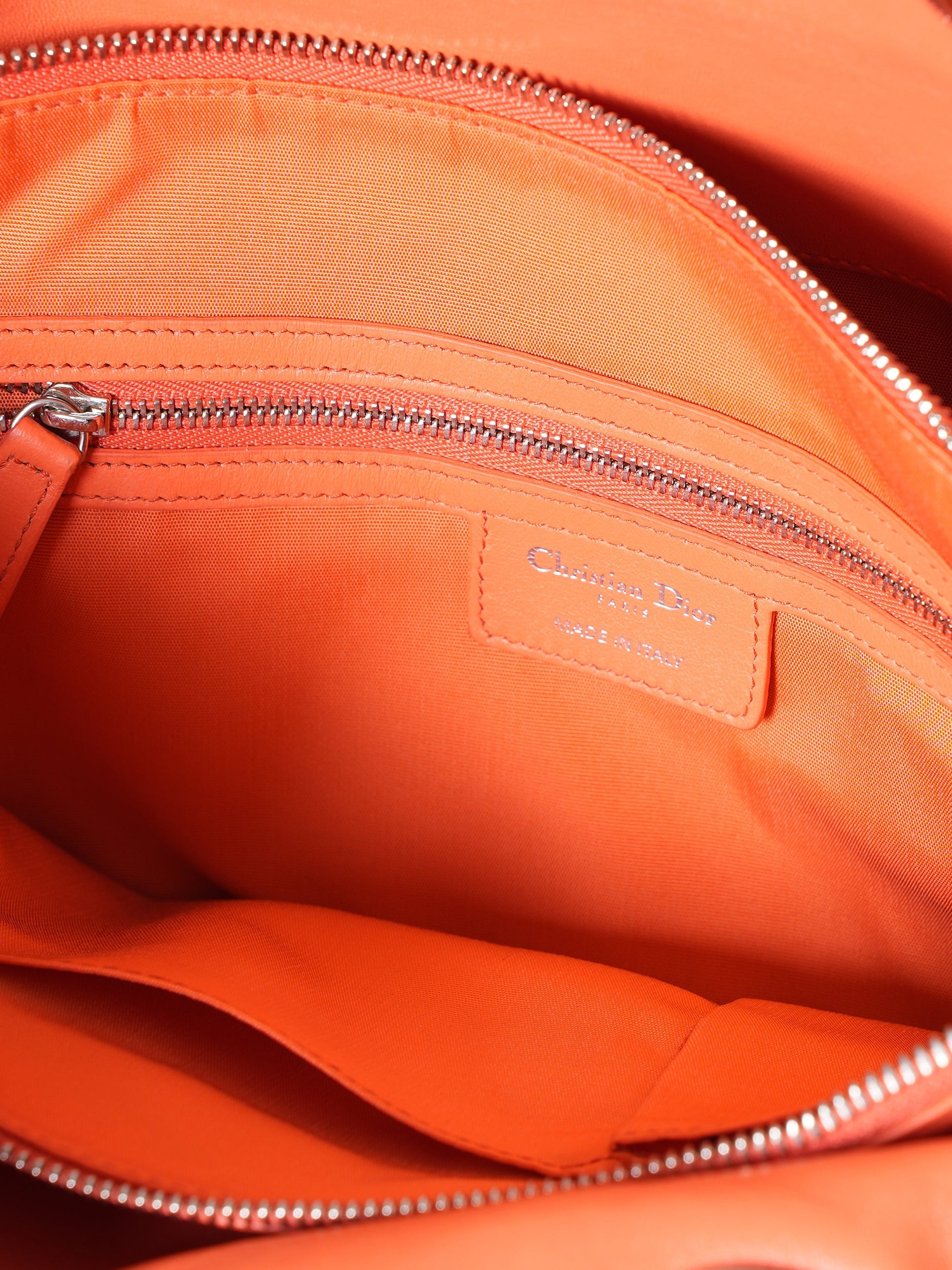 Christian Dior Polochon Cannage Rouge Dior Granville Top Handle Bag
