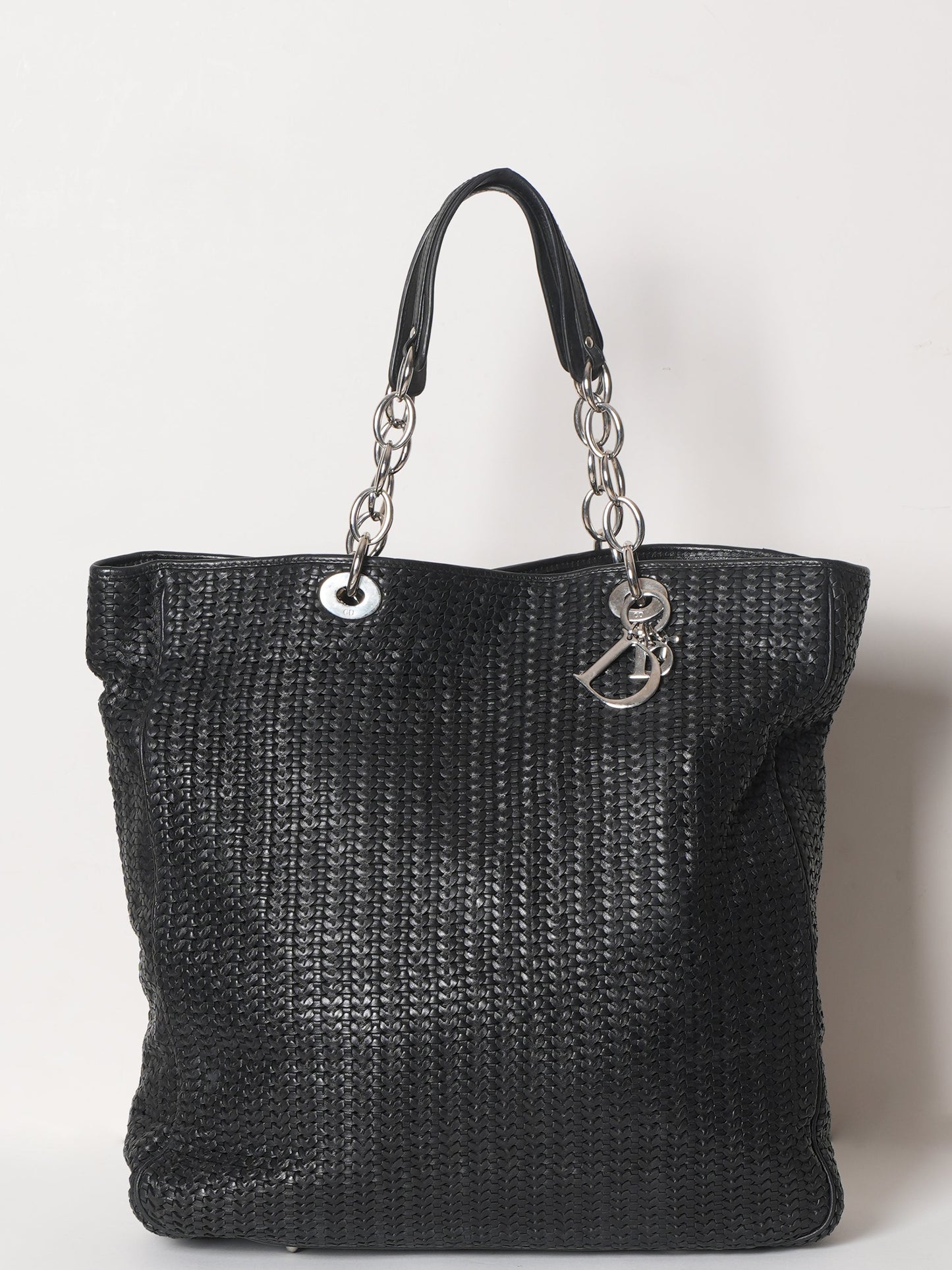 Christian Dior Large Woven Calfskin Bag