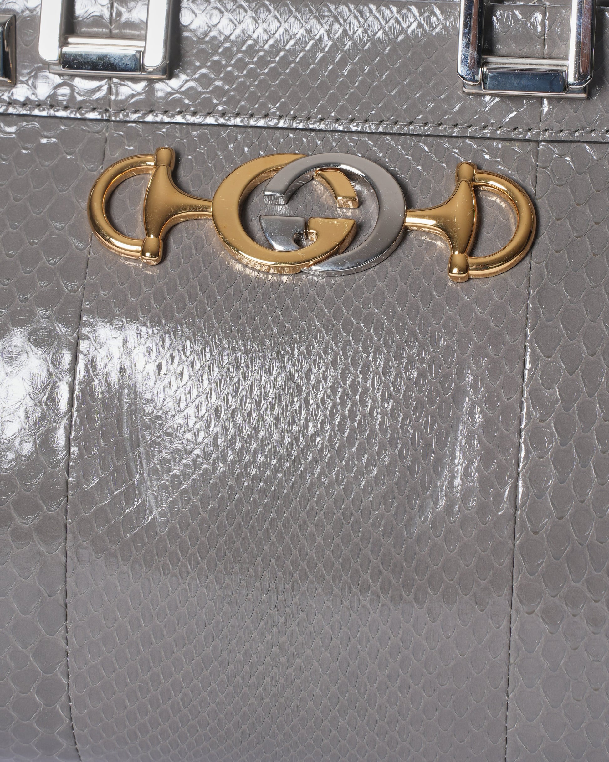 Gucci Lou Leather Top Handle Handbag