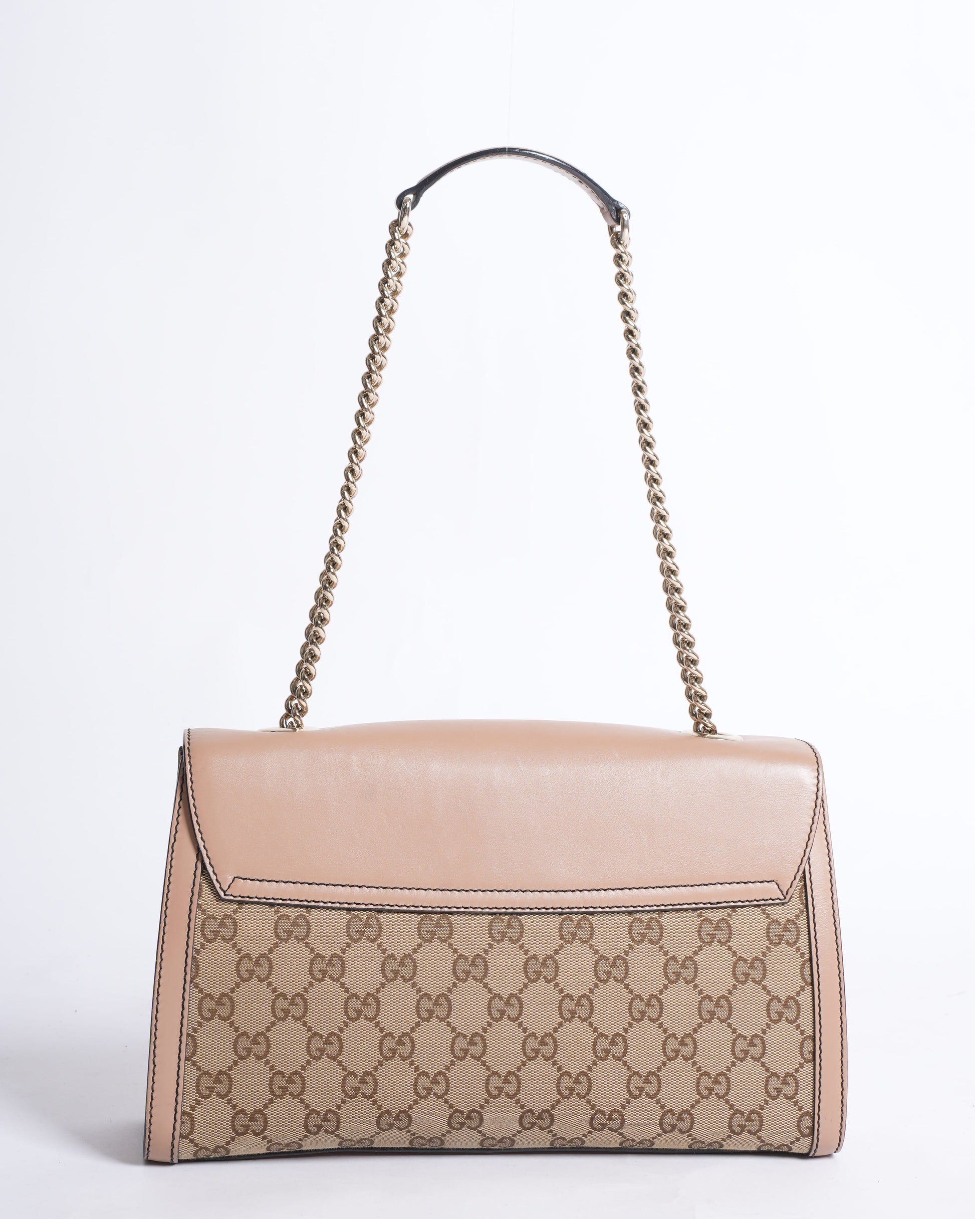 Gucci Monogram Leather Canvas Shoulder Bag