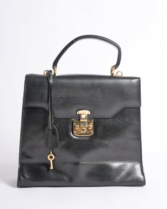 Gucci Leather Top Handle Crossbody