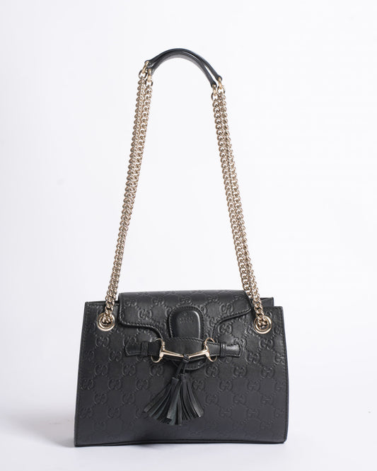 Gucci Chain Leather Shoulder Bag