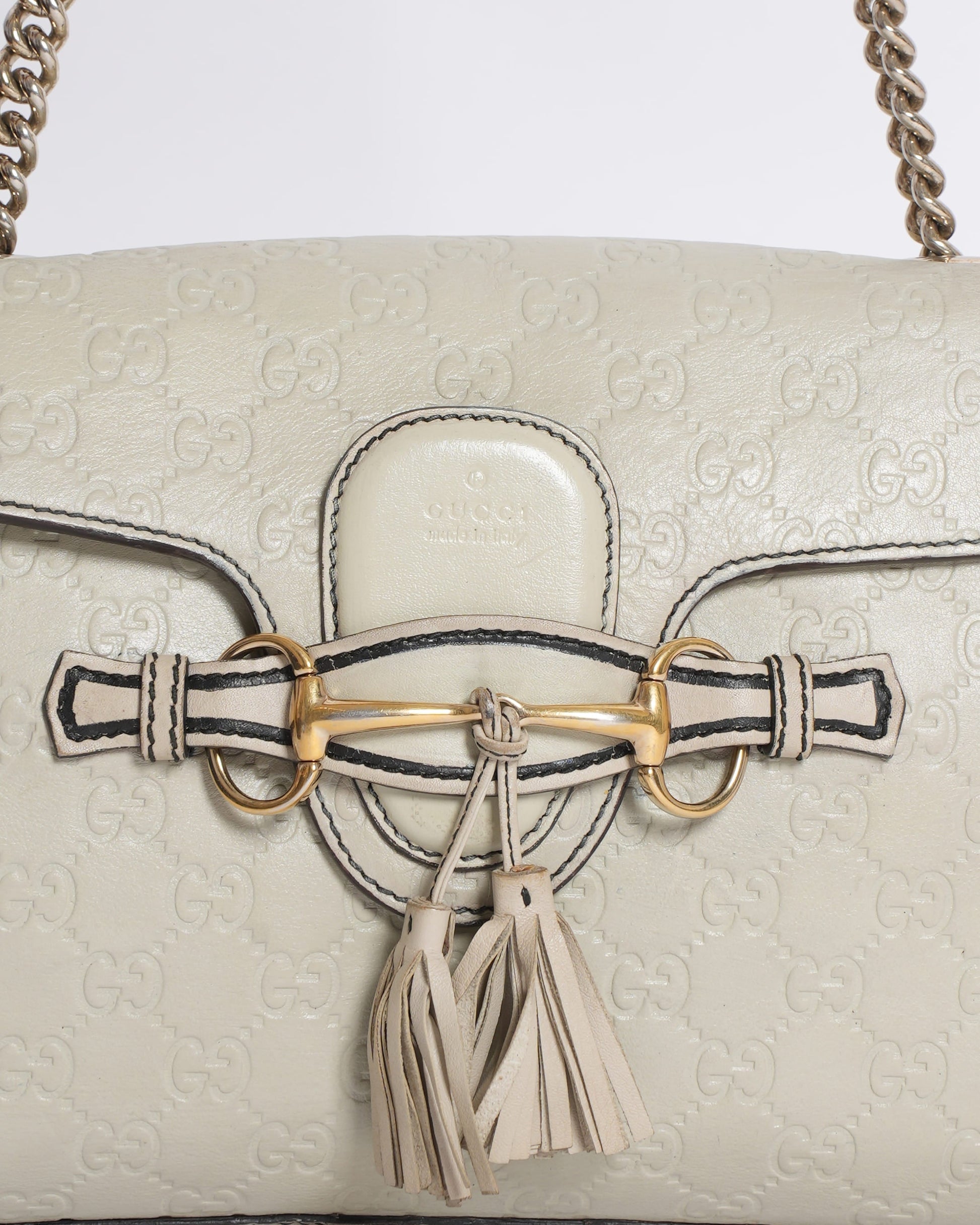 Gucci Chain Leather Shoulder Bag