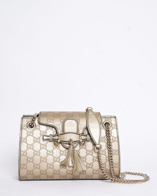 Gucci Chain Leather Shoulder Bag