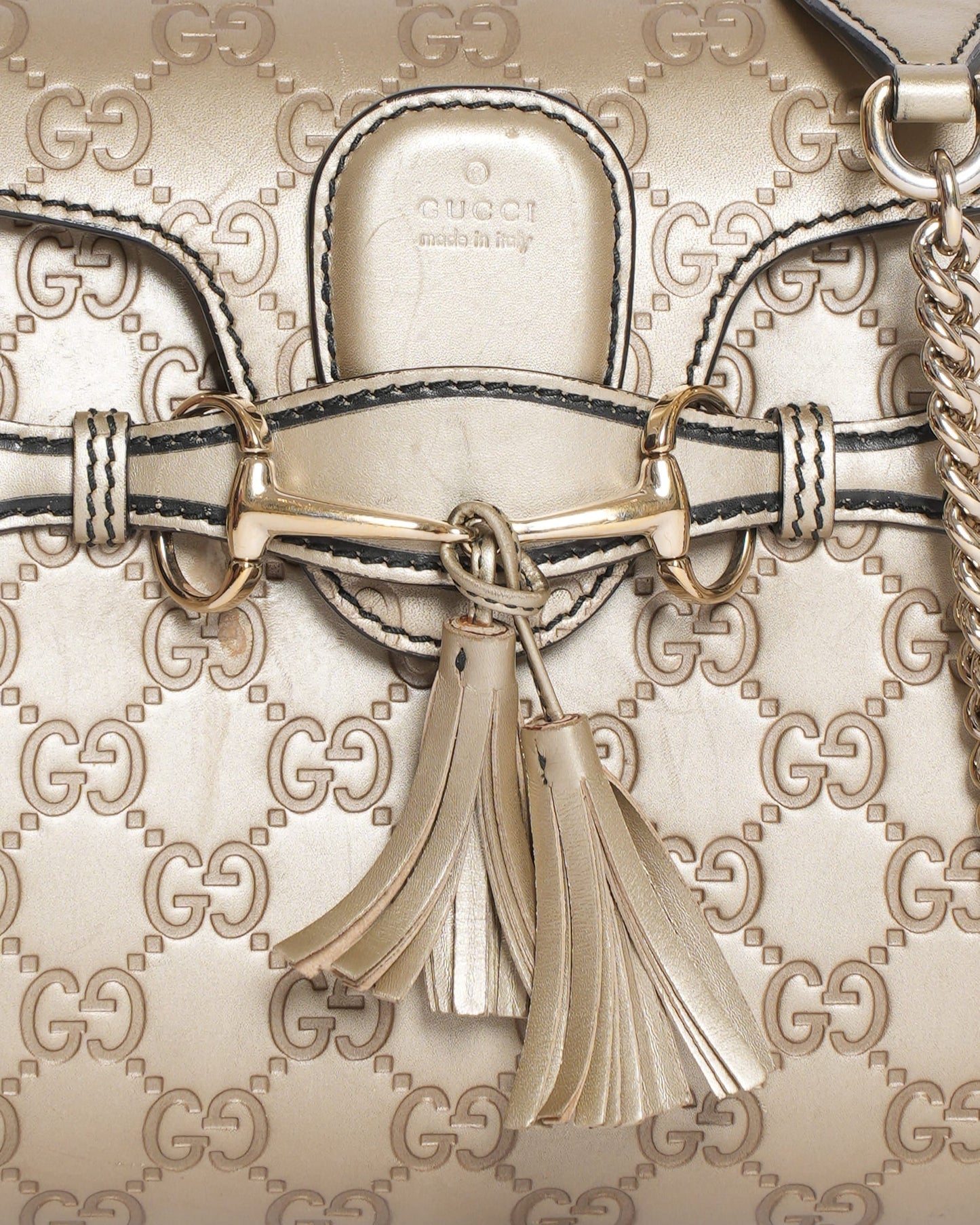 Gucci Chain Leather Shoulder Bag