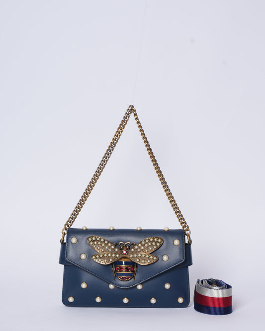 Gucci Lou Chain Leather Shoulder Bag