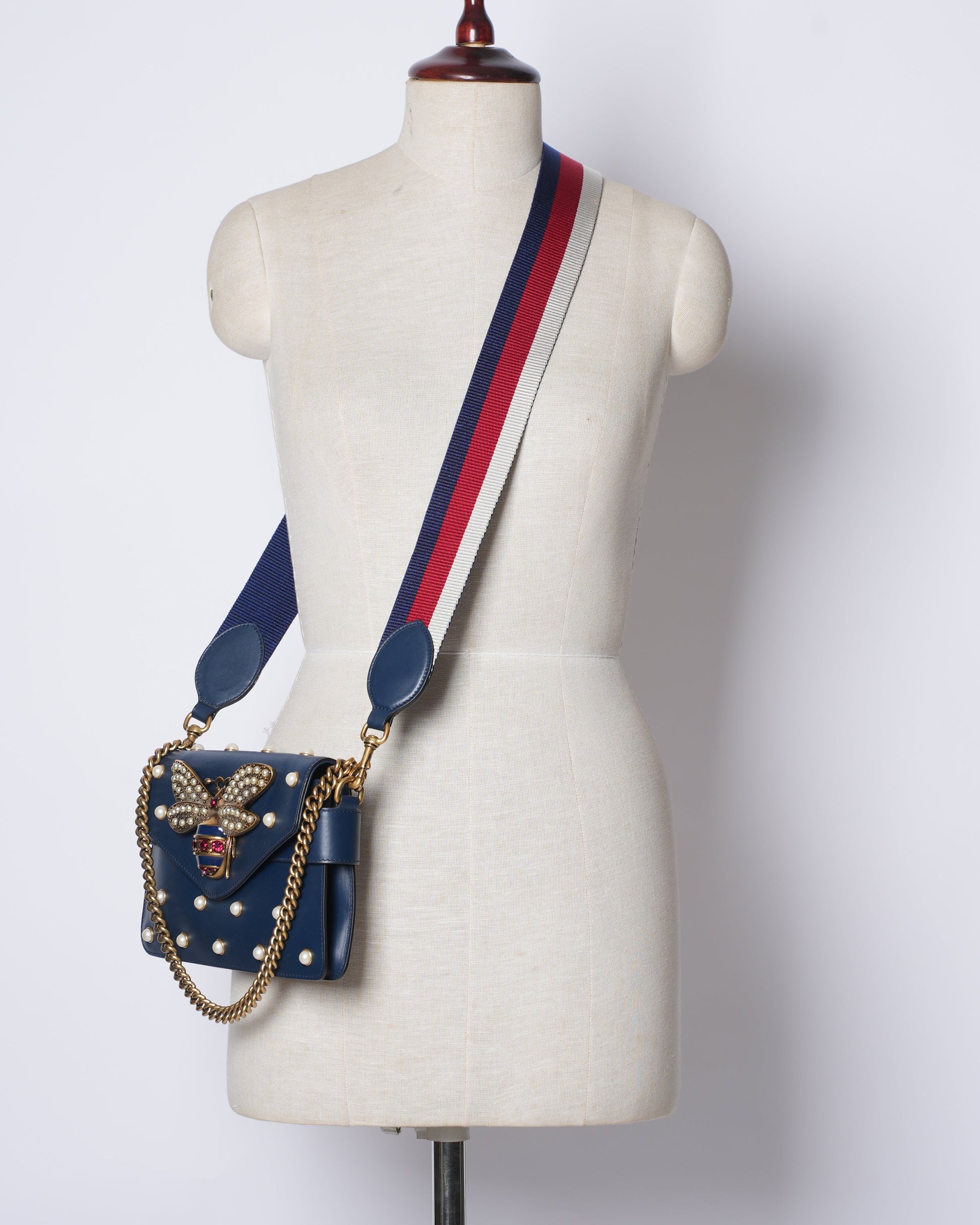 Gucci Lou Chain Leather Shoulder Bag