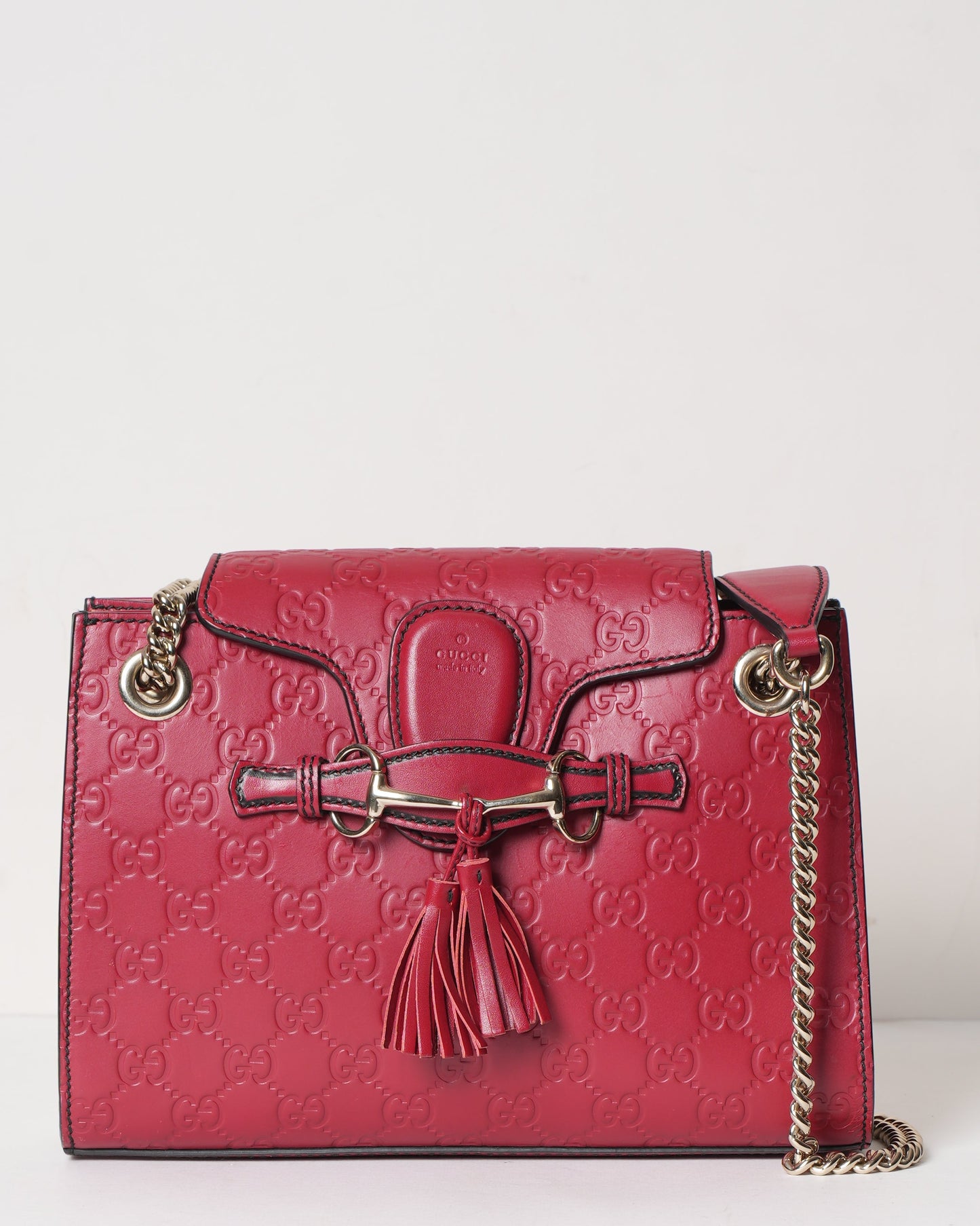 Gucci Lou Chain Leather Shoulder Bag