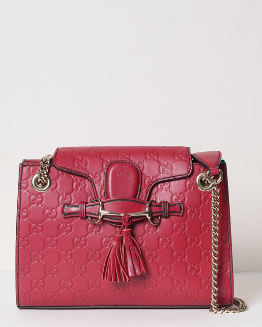 Gucci Lou Chain Leather Shoulder Bag