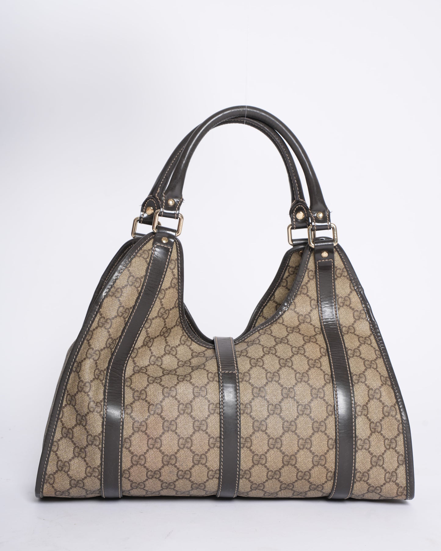 Gucci Leather Canvas Shoulder Bag