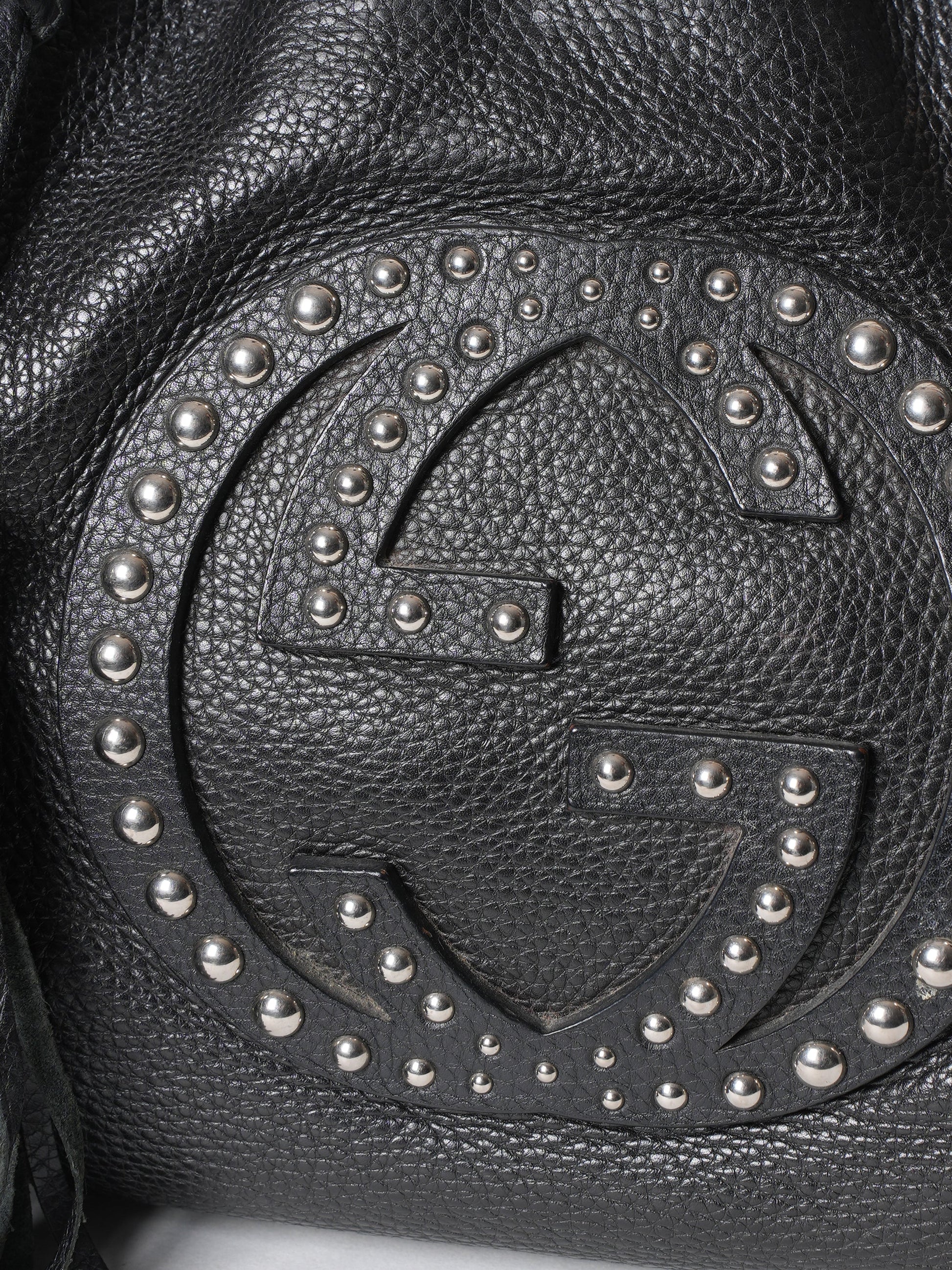 Gucci Lou Saffiano Chain Leather Tote