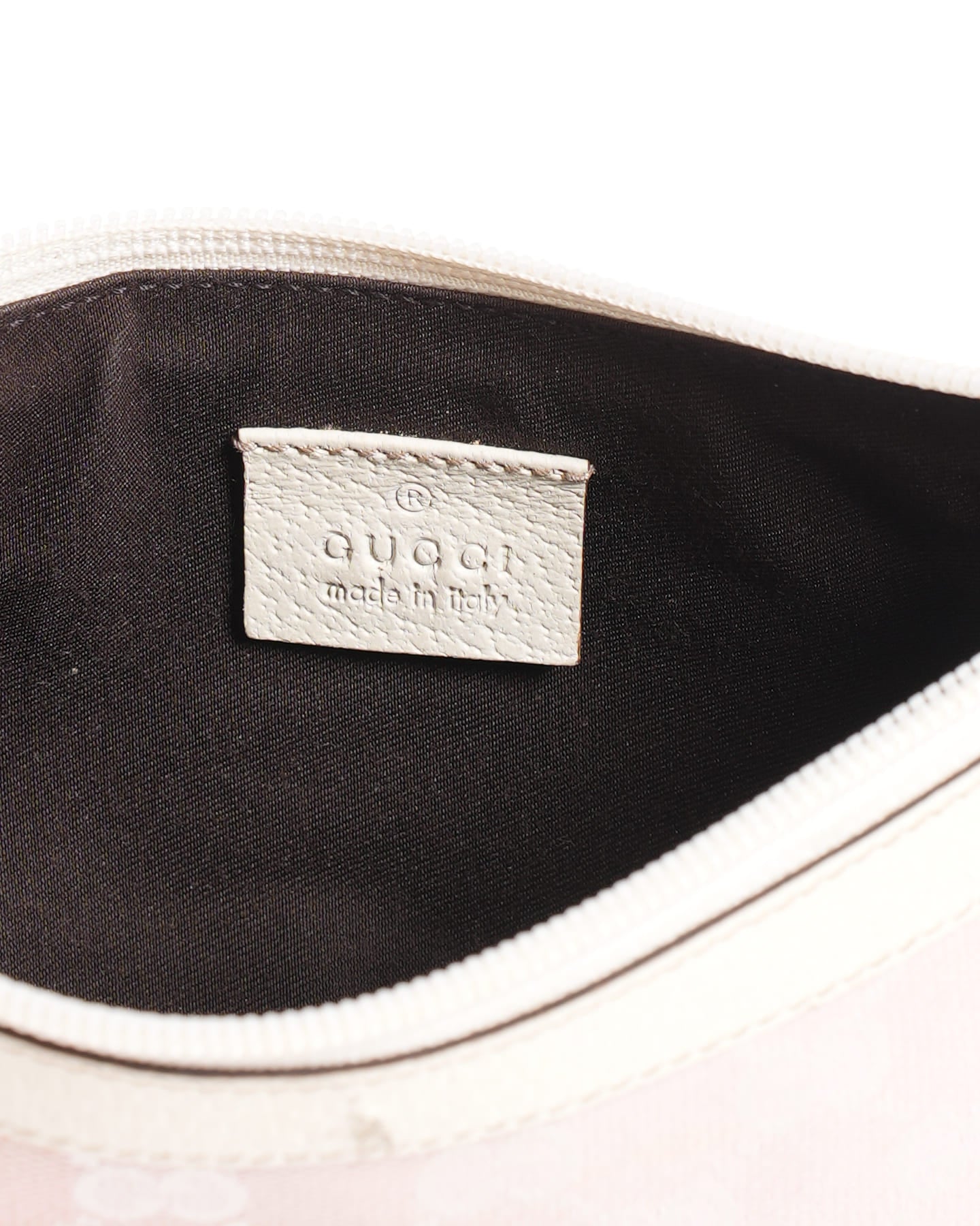 Gucci Monogram Twist Leather Canvas Shoulder Bag