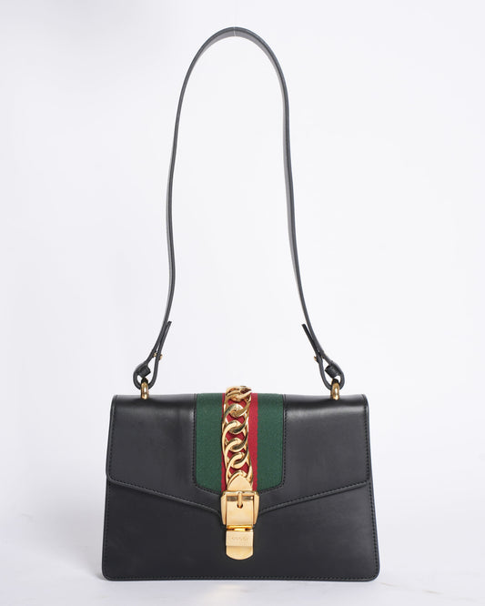 Gucci Chain Leather Shoulder Bag