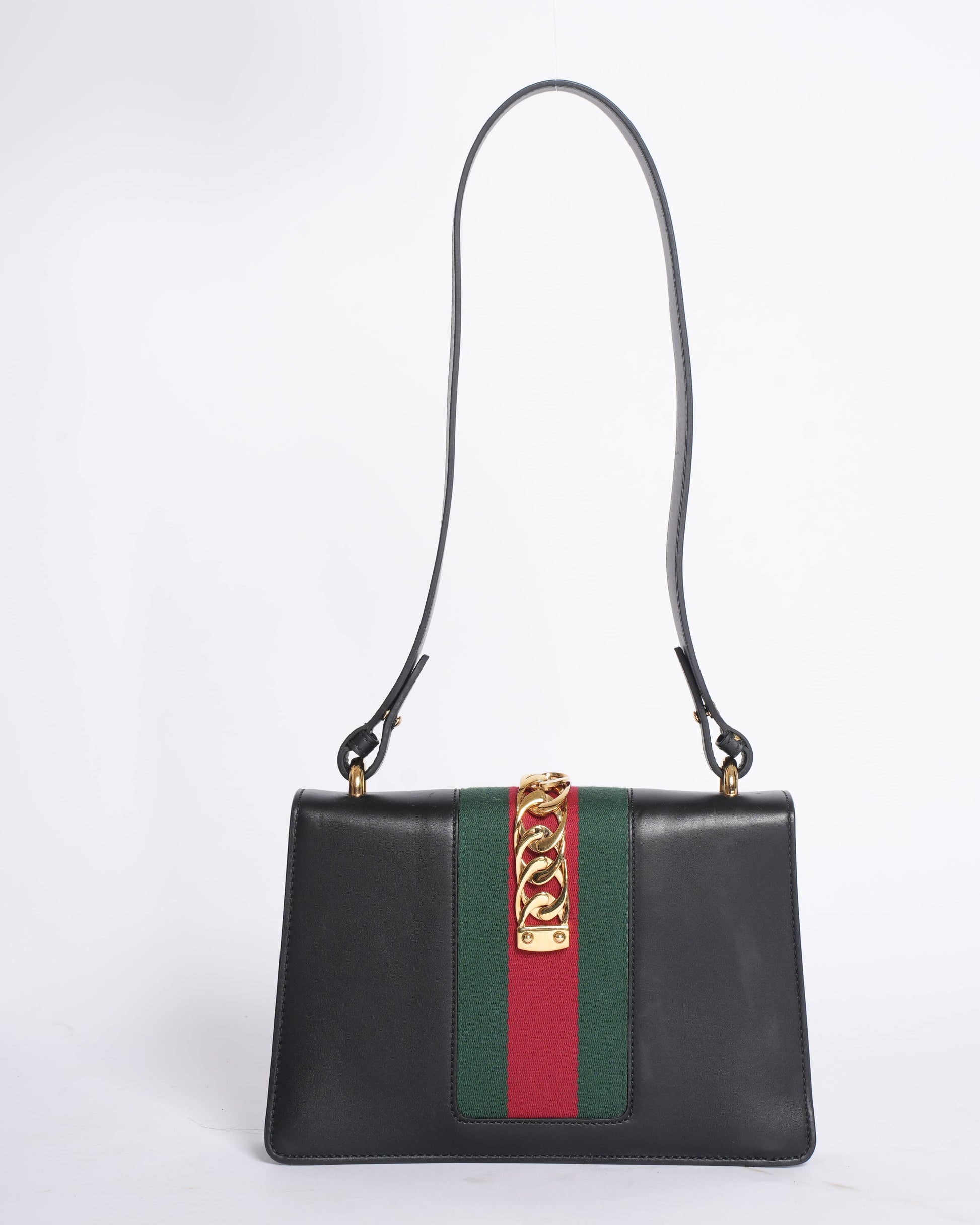 Gucci Chain Leather Shoulder Bag