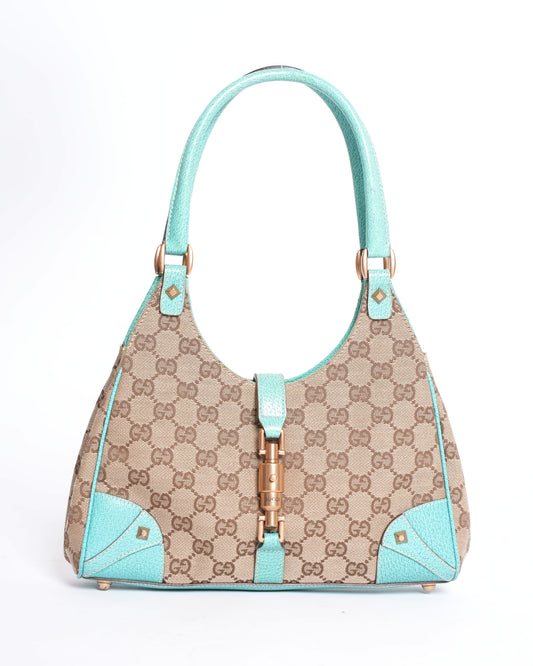 Gucci Leather Canvas Shoulder Bag