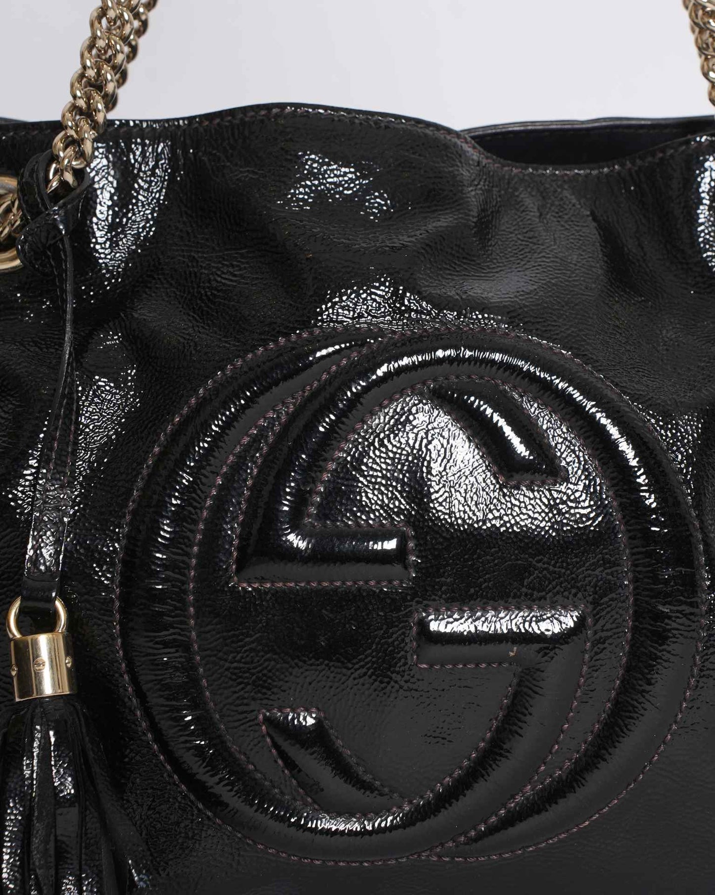 Gucci Chain Leather Shoulder Bag